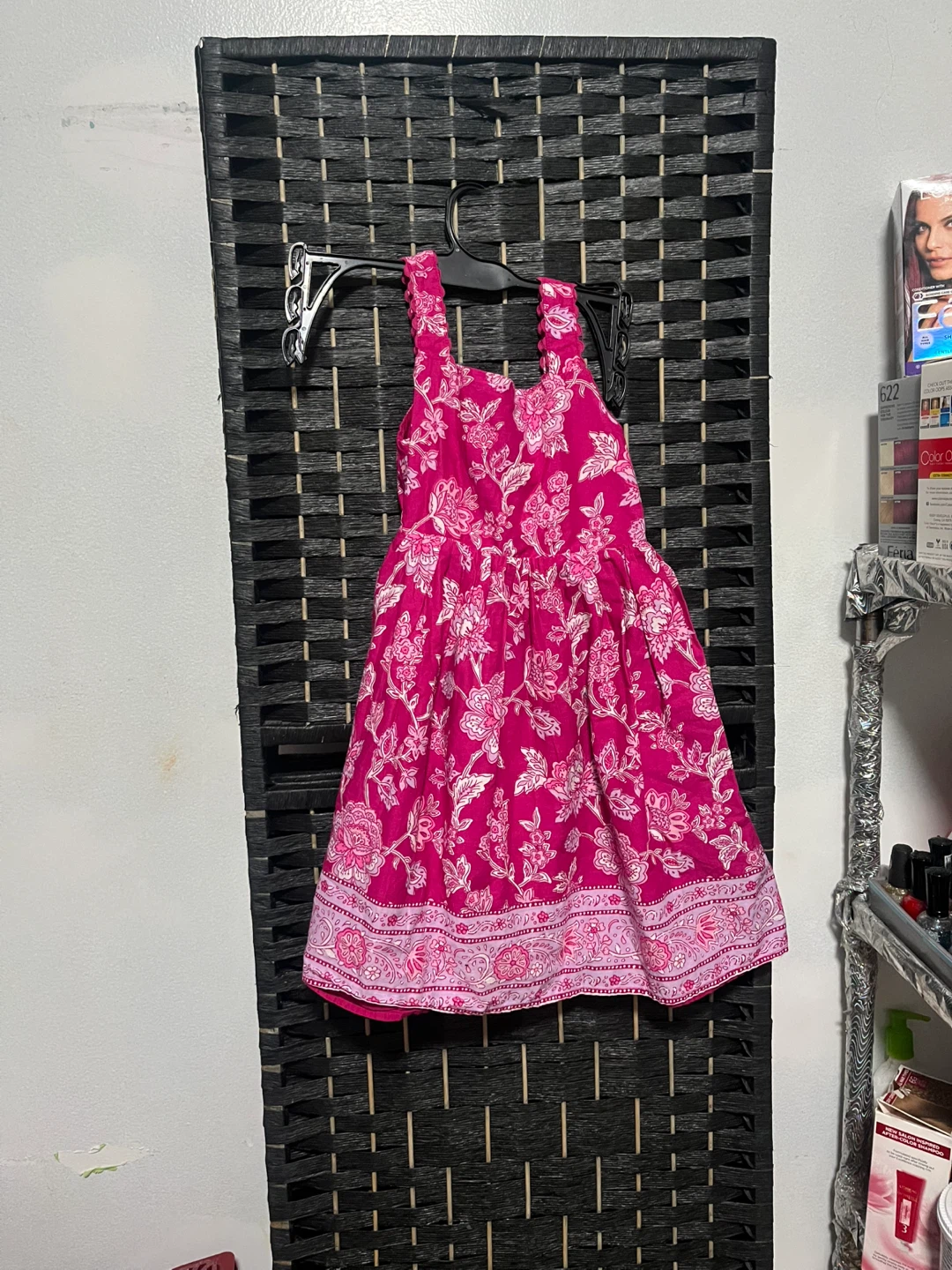Girls Pink Floral Dress size 5 kids - photo 3