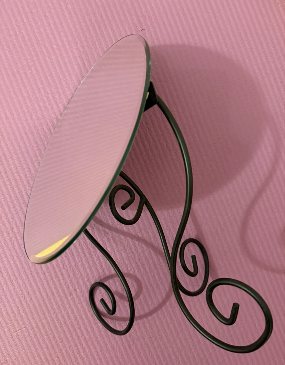 ⚽️Oval Vanity Mirror with Black Metal Stand - photo 2