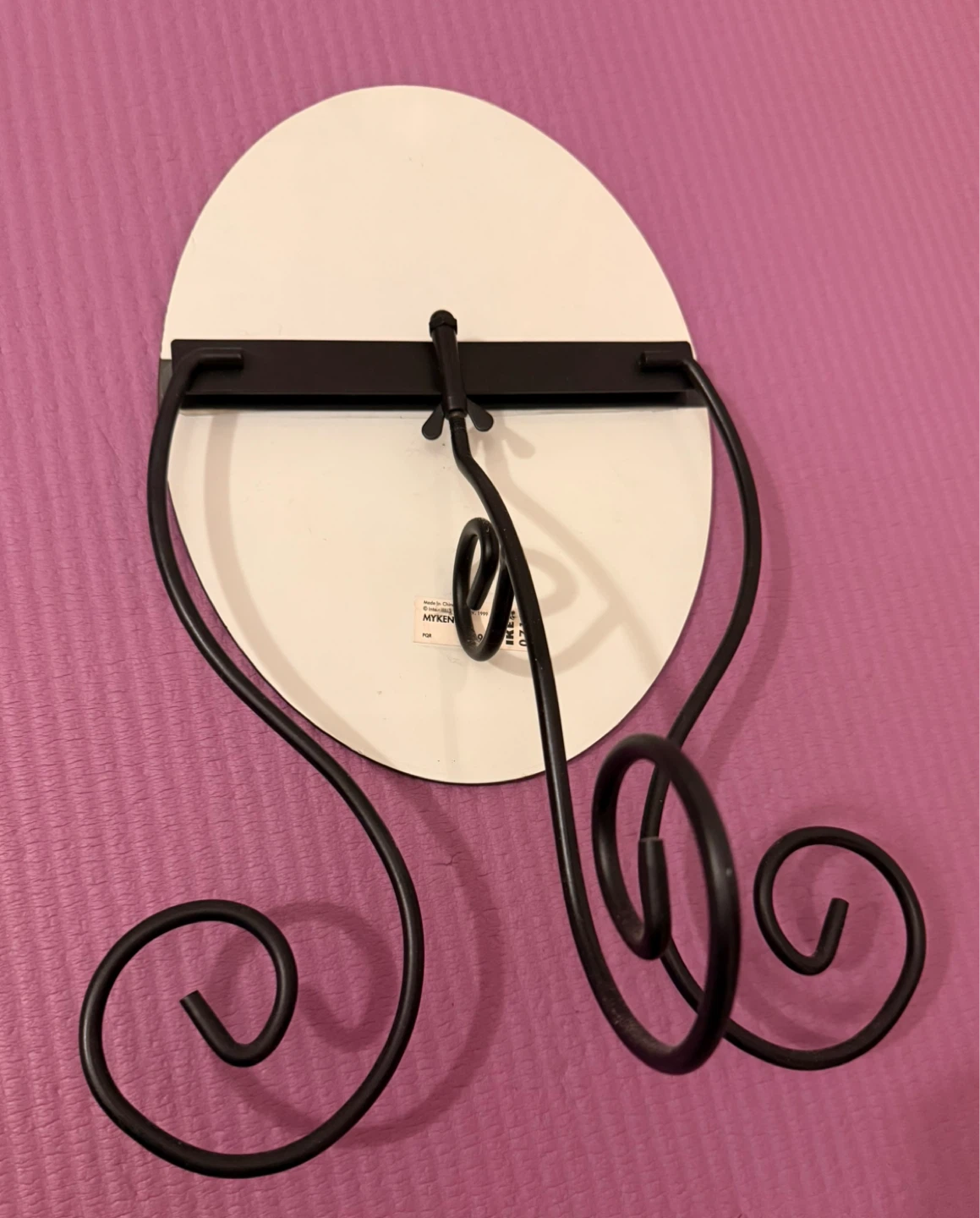 ⚽️Oval Vanity Mirror with Black Metal Stand - photo 3