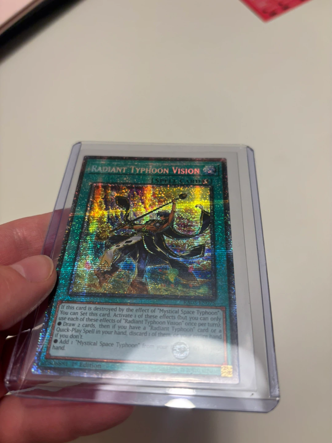 ⚽️ Yugioh Radiant Typhoon Vision Card - photo 2