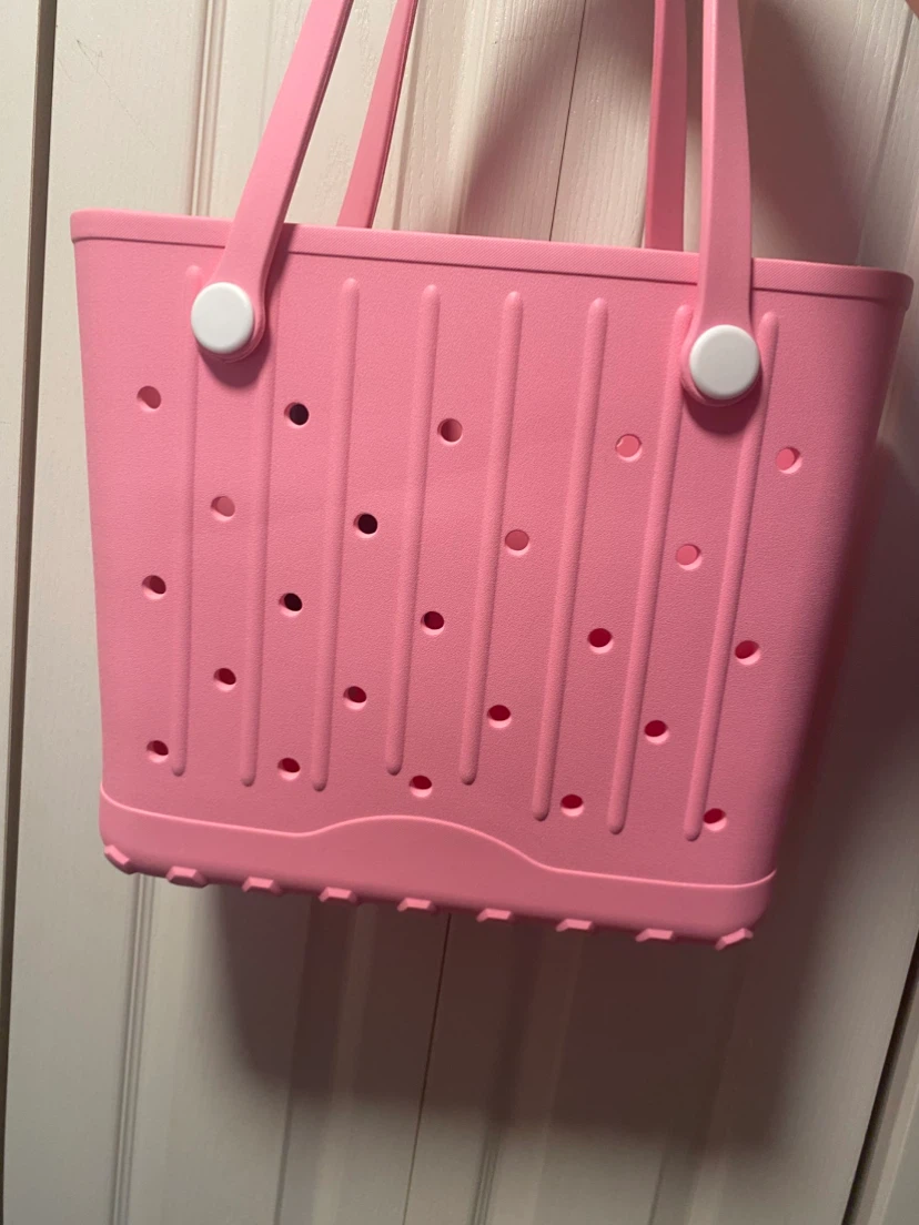 Pink beach tote bag
