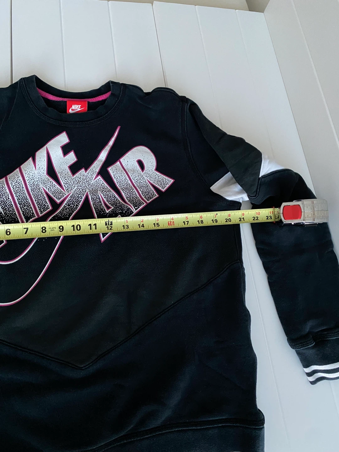 Vintage Nike Air Black Crewneck Sweatshirt Pink White Graphics⚽️ - photo 4