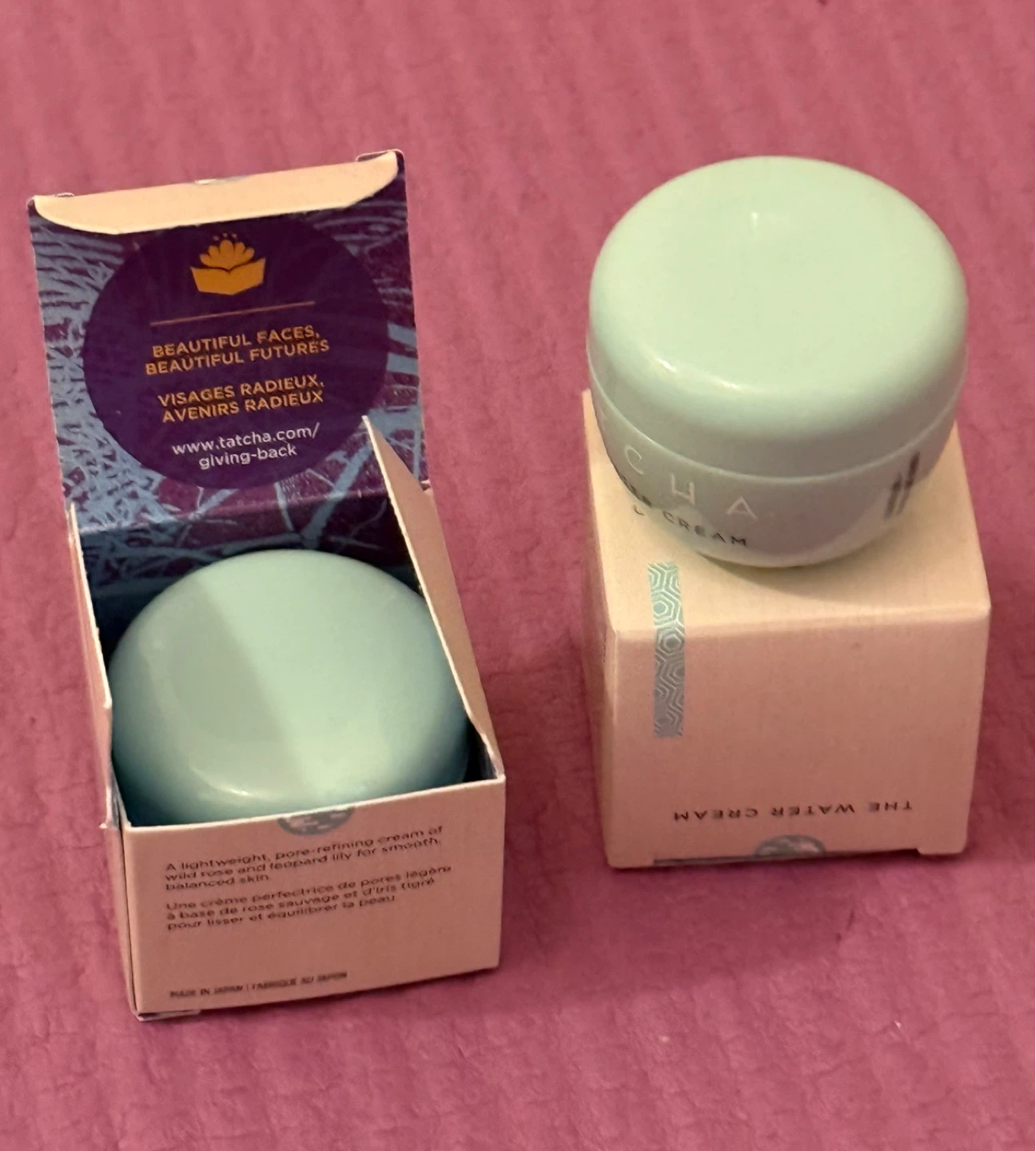 NEW⚽️Tatcha The Water Cream mini - 2 pack