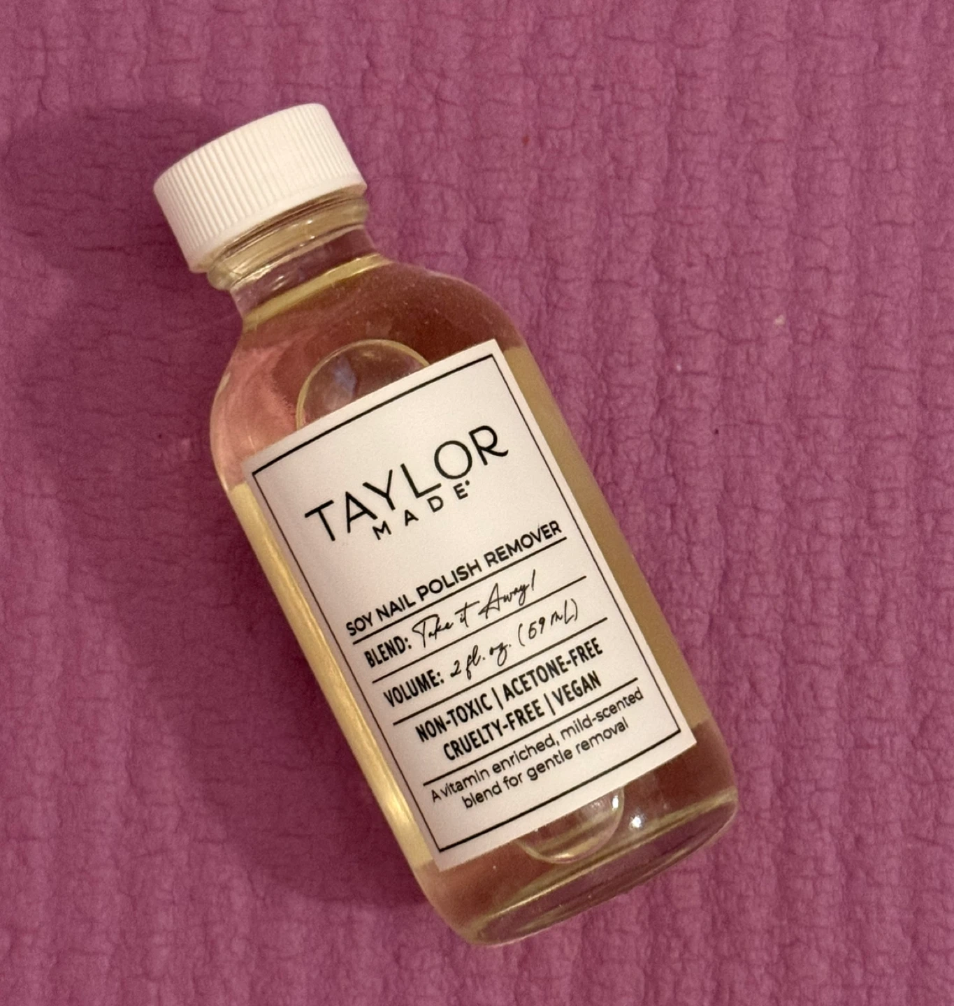 NEW⚽️Taylor Made Soy Nail Polish Remover 2 fl oz
