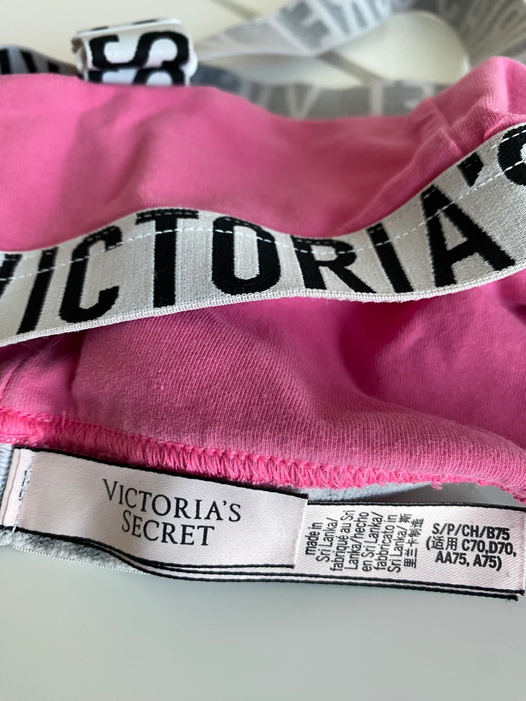 Victoria's Secret Pink Logo Elastic Bralette - Hot Pink⚽️ - photo 3