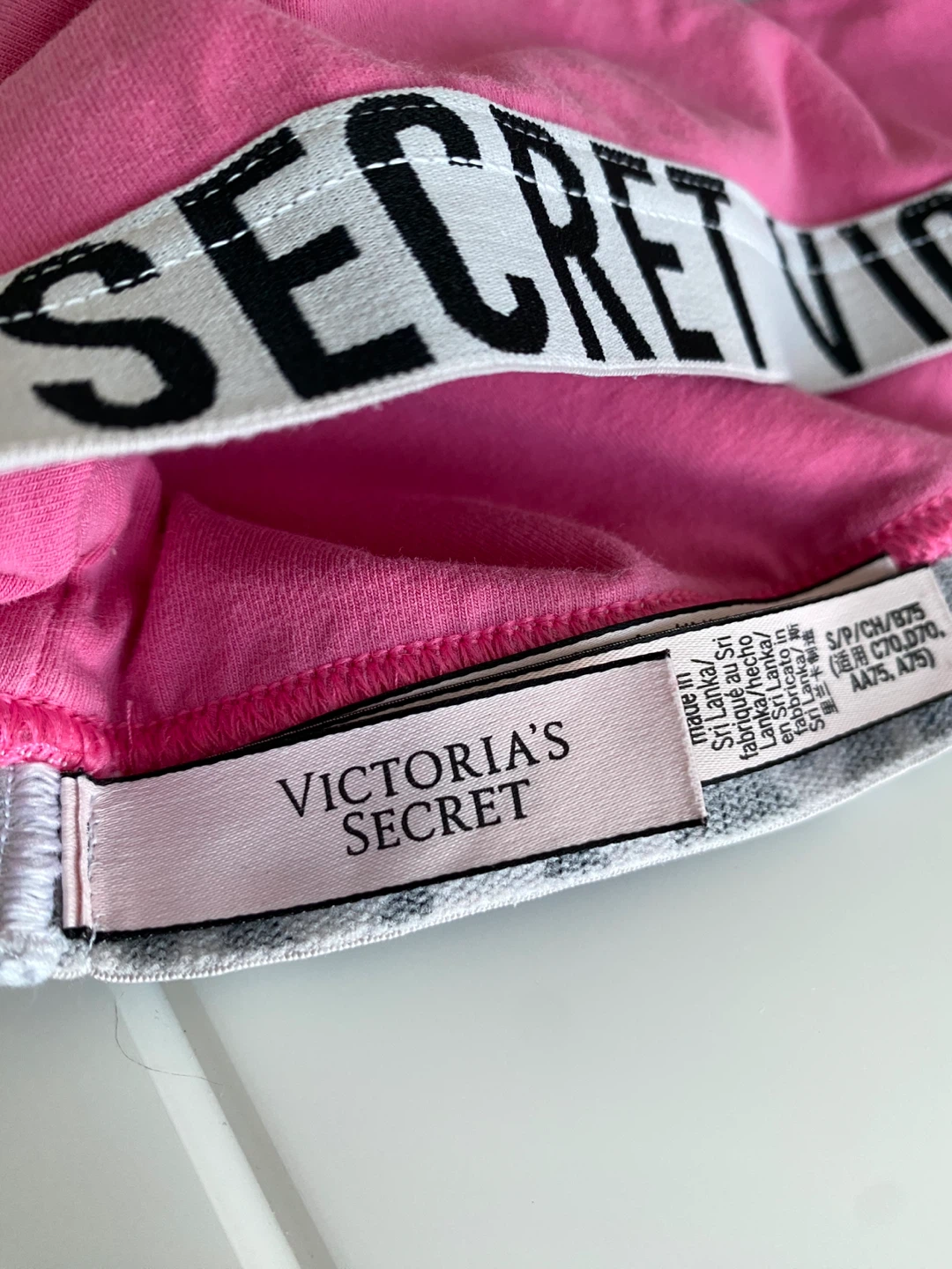 Victoria's Secret Pink Logo Elastic Bralette - Hot Pink⚽️ - photo 4