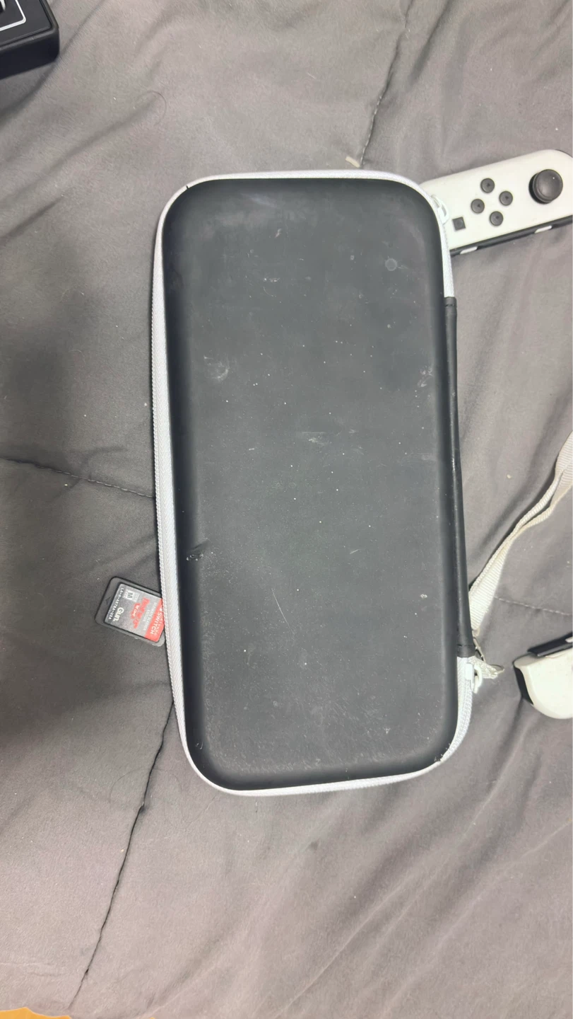 Nintendo Switch with Case and Game Cartridge Holder - photo 2