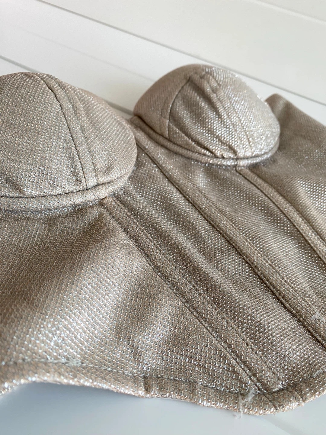 Meshki Sparkly Gold Bustier crop Top ⚽️ - photo 2