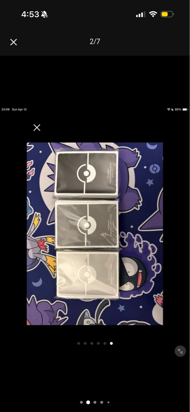 3x Pokemon TCG Card Sleeves - SEALED