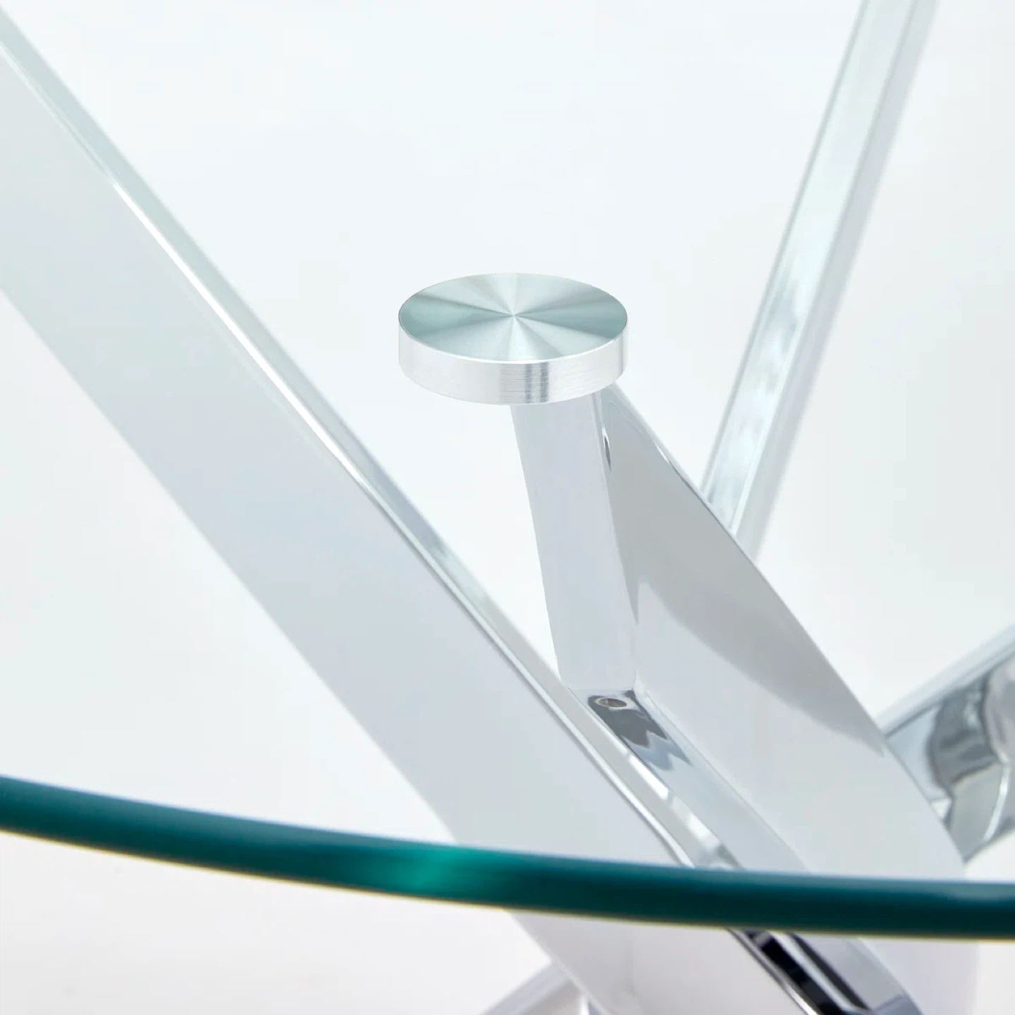 Orren Ellis Round Glass Dining Table - photo 5