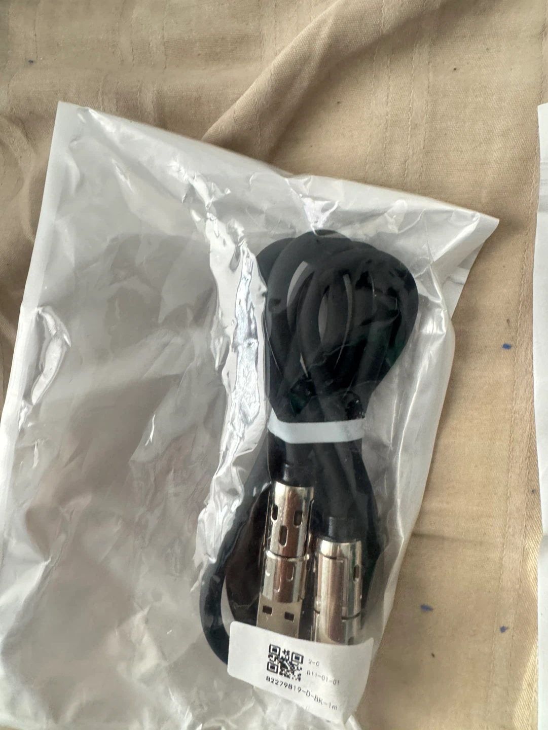 Black USB-C to Lightning Cable