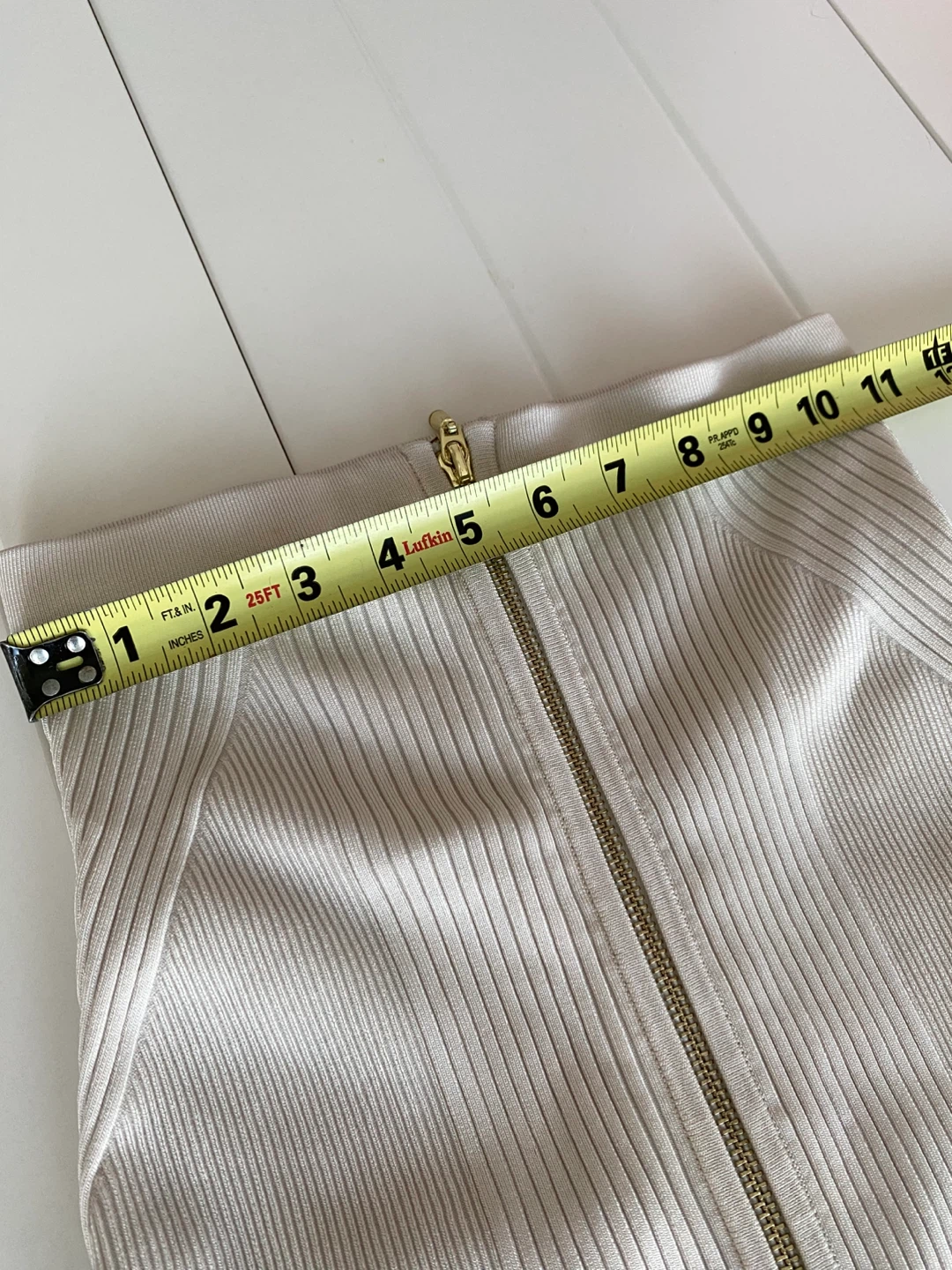 Guess Ribbed Pencil Skirt with Front Zipper - XS ⚽️ - photo 5