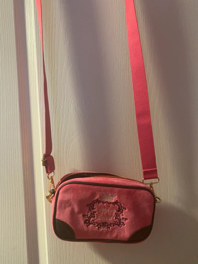 Juicy Couture Pink Velour Crossbody Bag