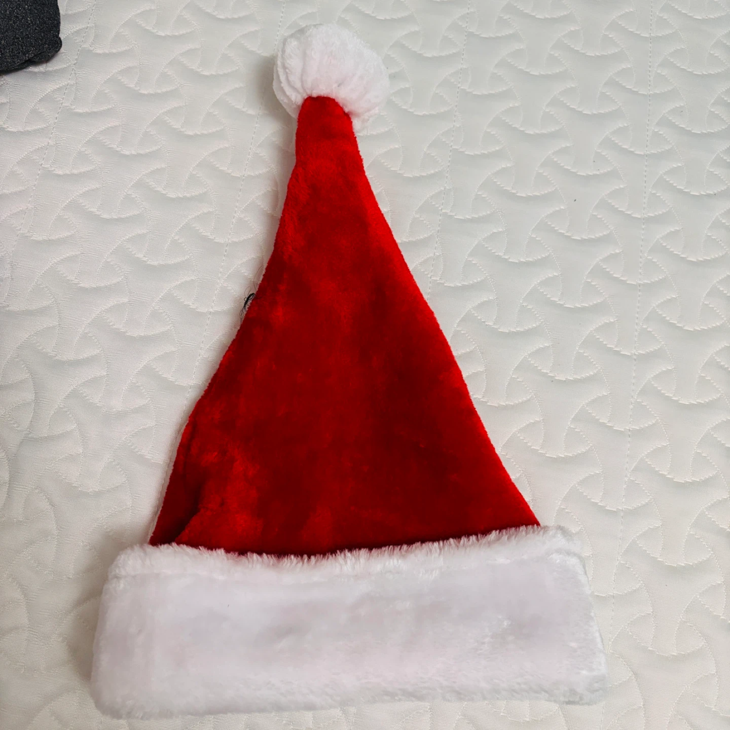 Red Santa Hat & Buffalo Plaid Santa Hat Set