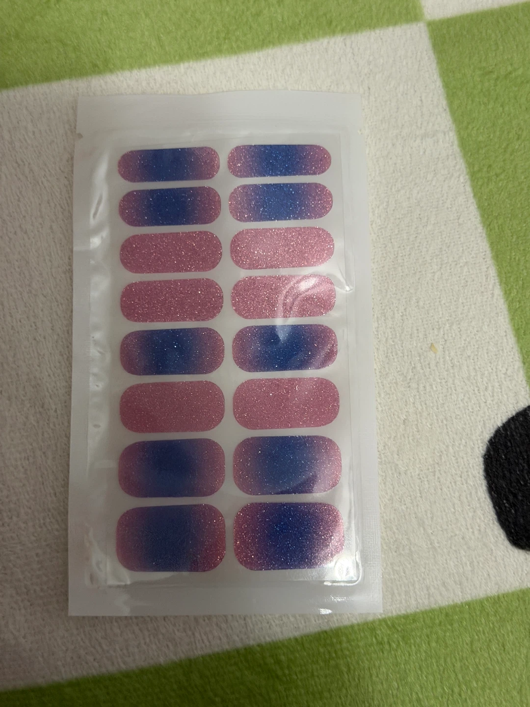 Glitter Nail Art Stickers Set⚽️