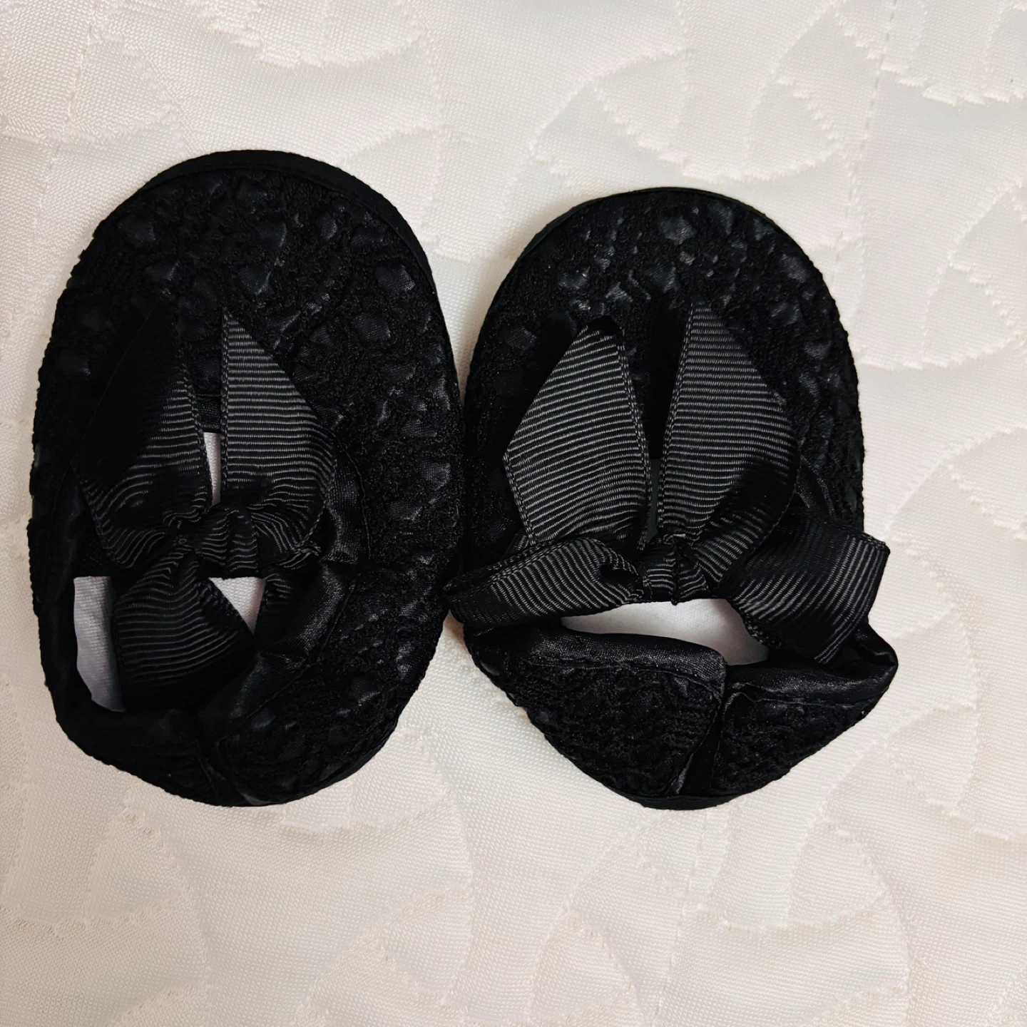 Black Baby Shoes with Bows