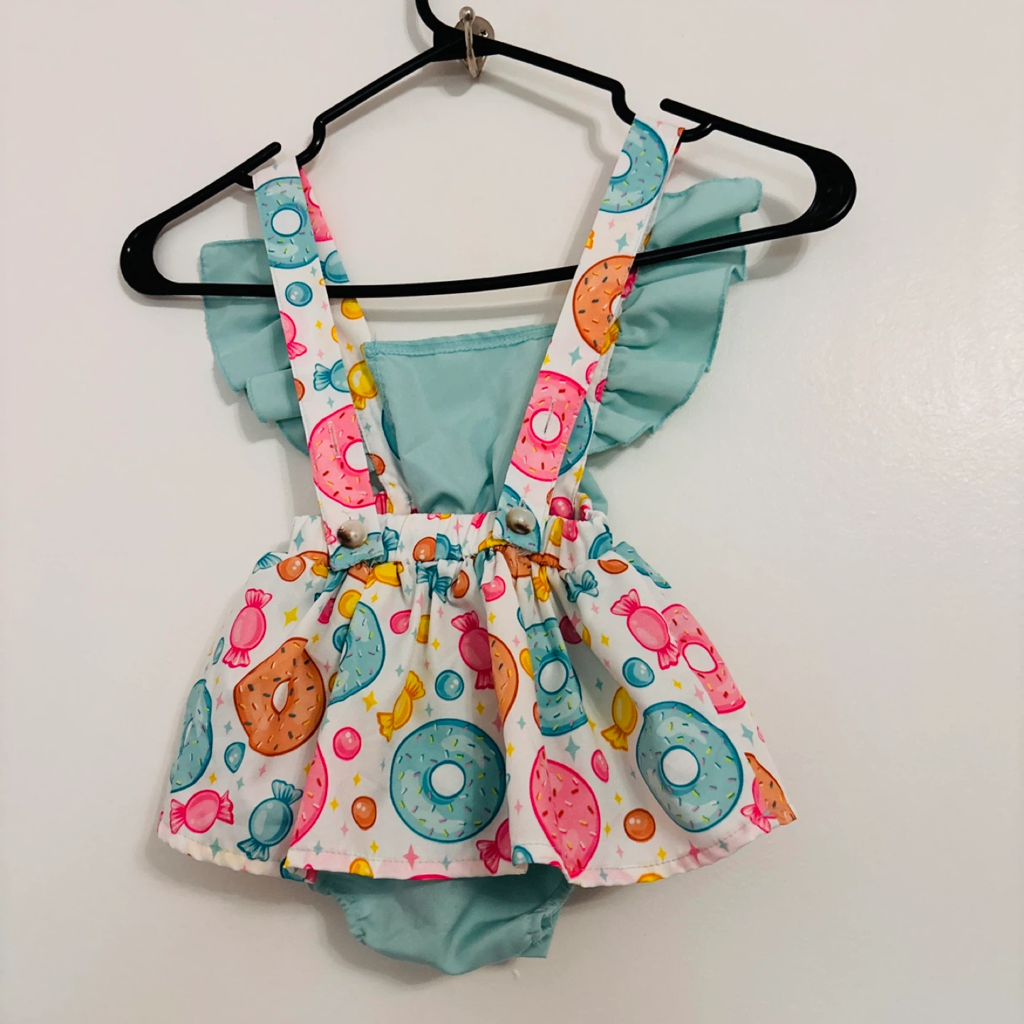 Baby Romper with Donut and Candy Print - photo 2
