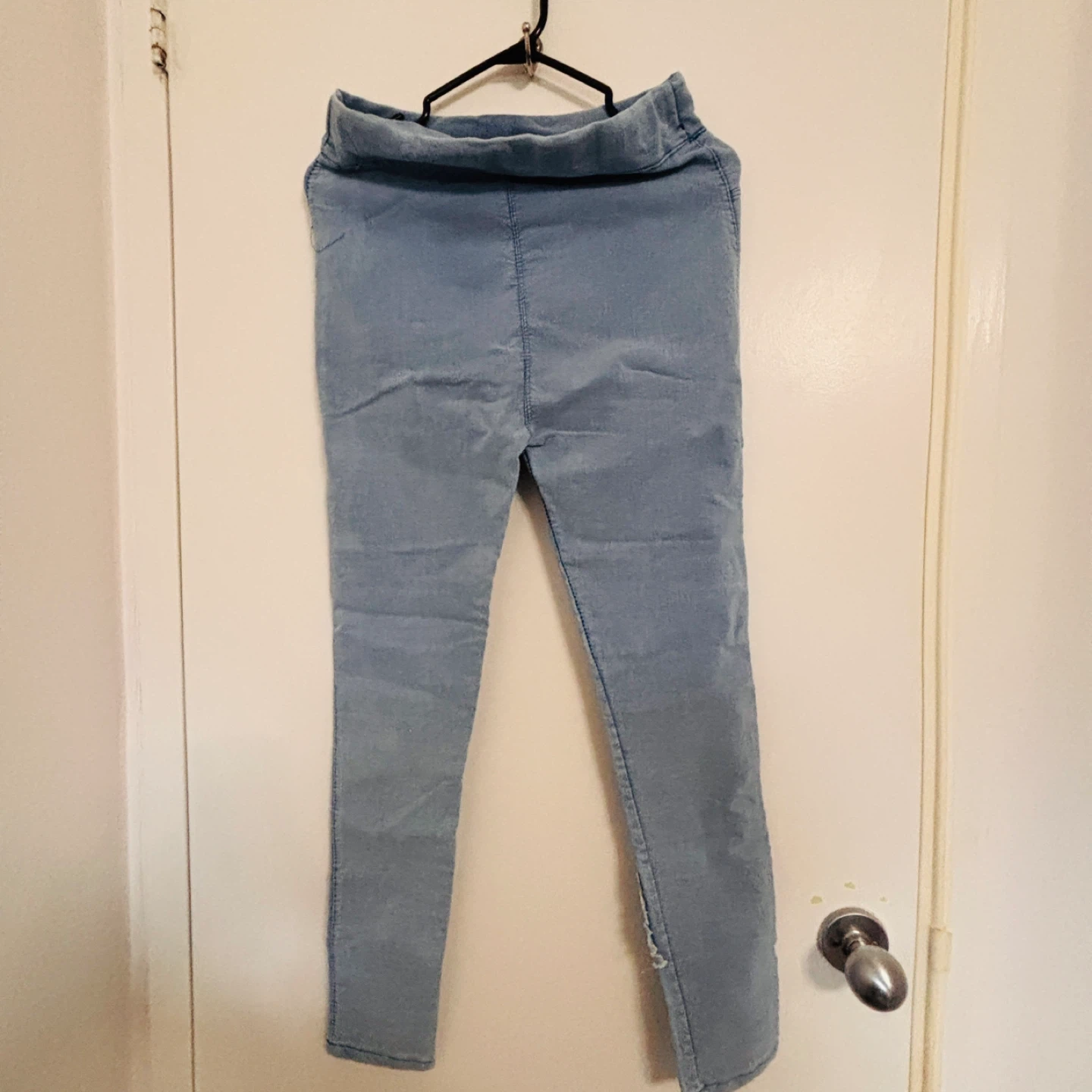 Light Wash Denim Patch Pants - photo 2