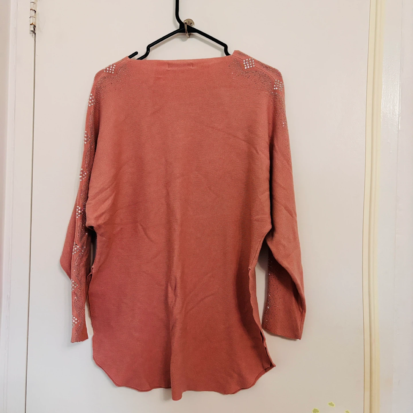 CASA DONNA Rose Rhinestone Embellished Sweater - photo 3