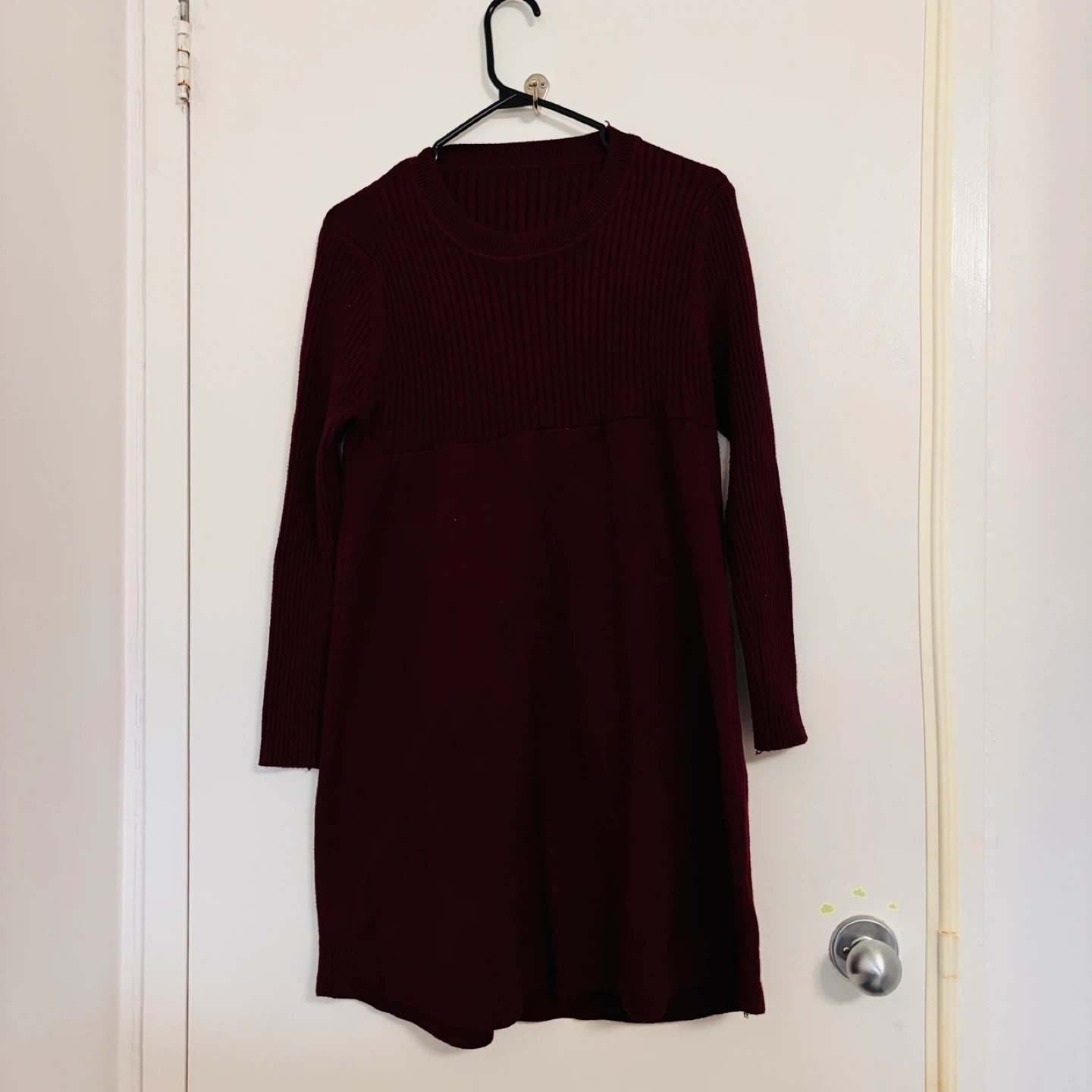Burgundy Knit Dress - photo 2