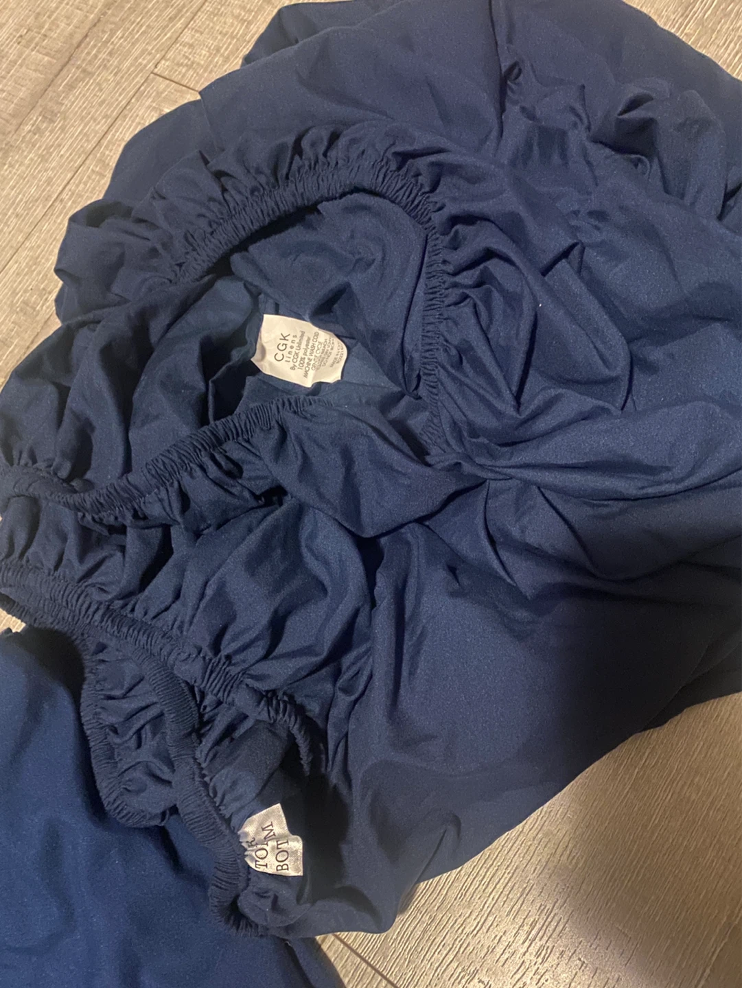 Dark Blue Fitted Sheet Set - photo 2