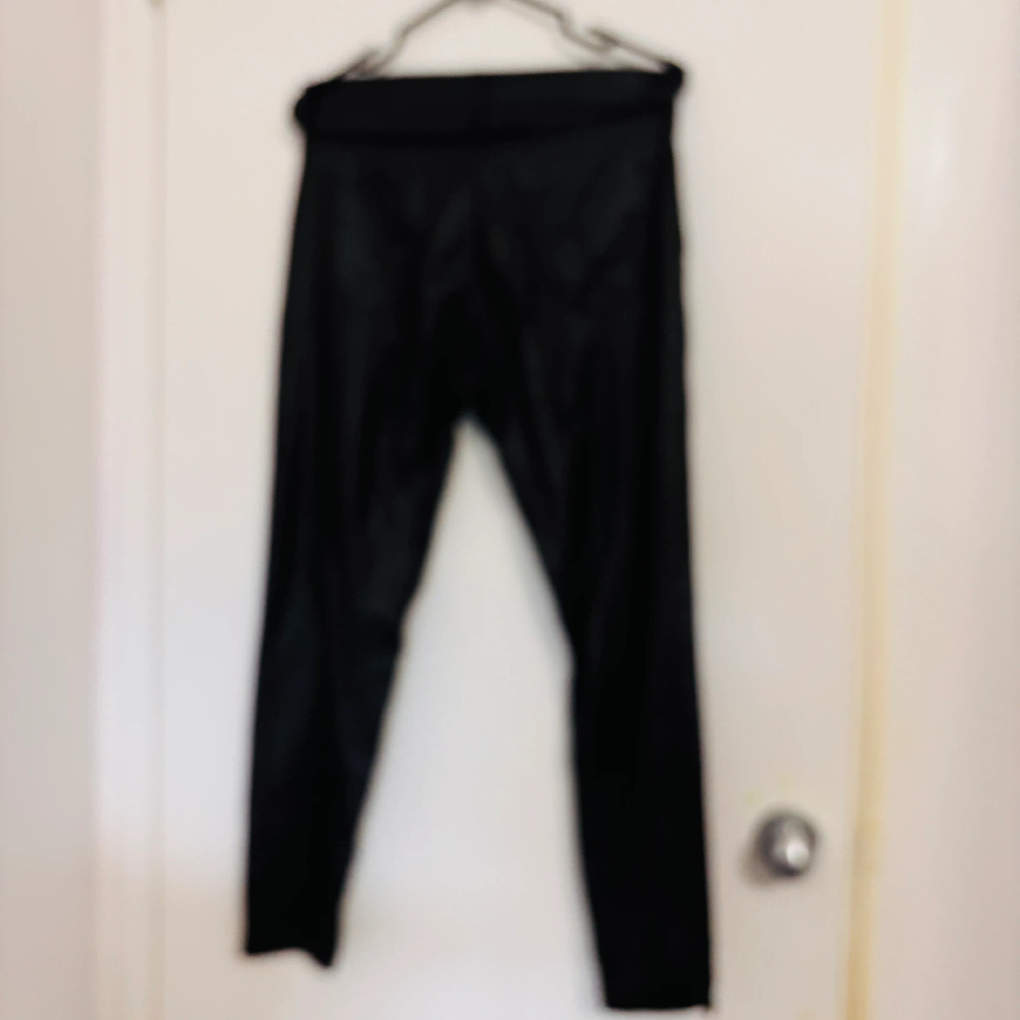 Black Faux Leather Pants - photo 3
