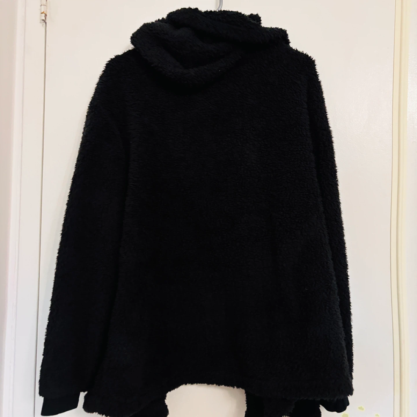 Black Fleece Teddy Bear Hoodie Robe - photo 2