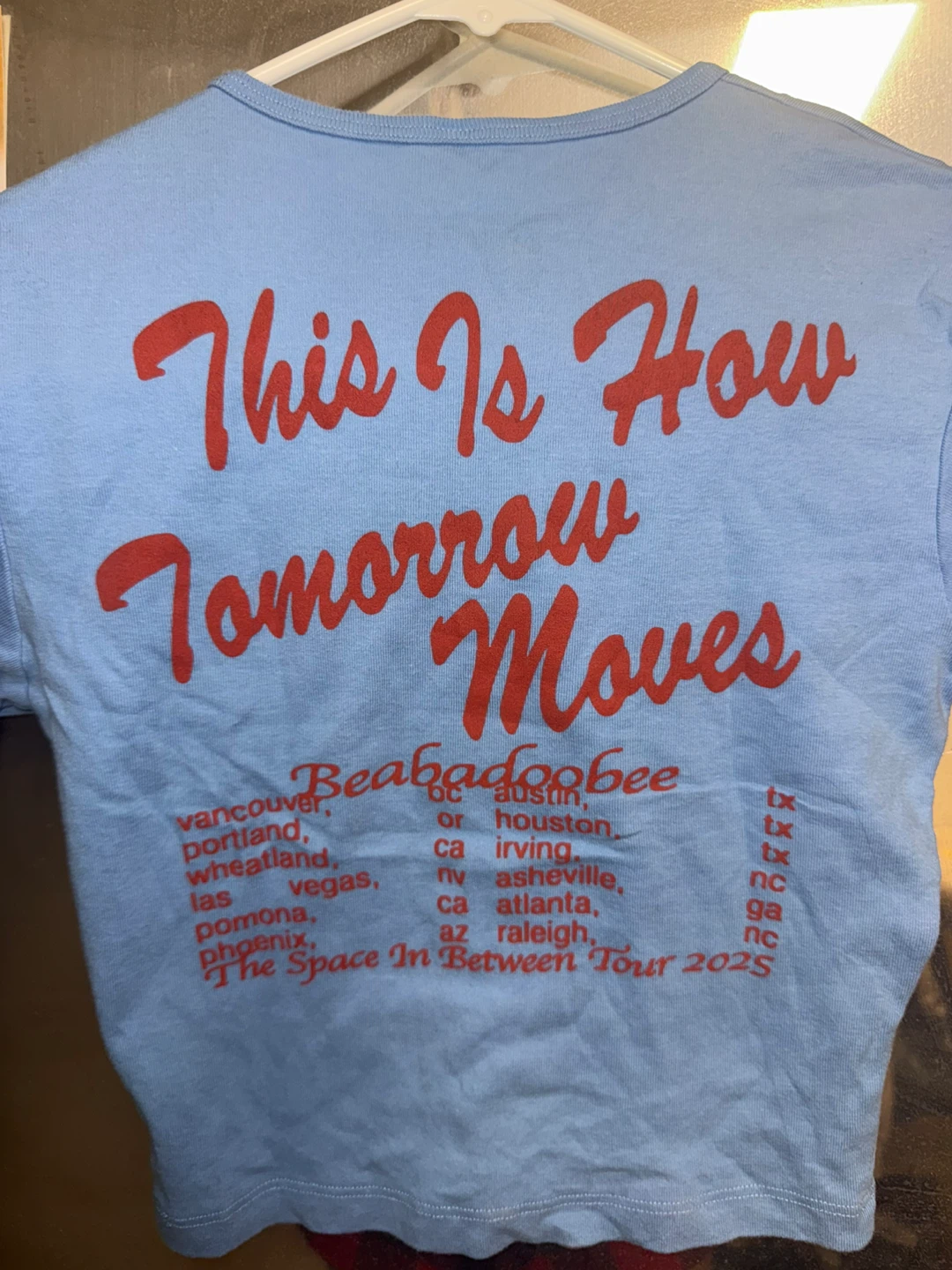 Beabadoobee The Space In Between Tour 2025 T-Shirt - photo 2