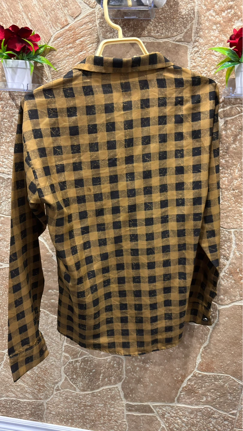 Men's Plaid Long Sleeve Button-Up Shirt ( Both for 10$) - photo 2