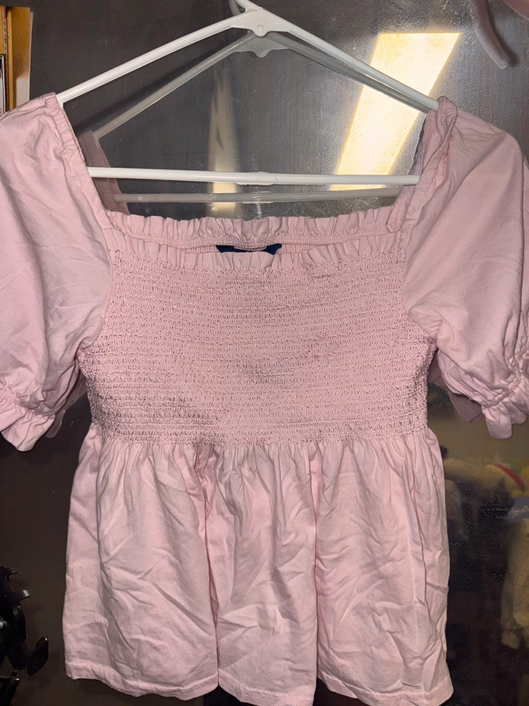 Polo Ralph Lauren Pink Smocked Top