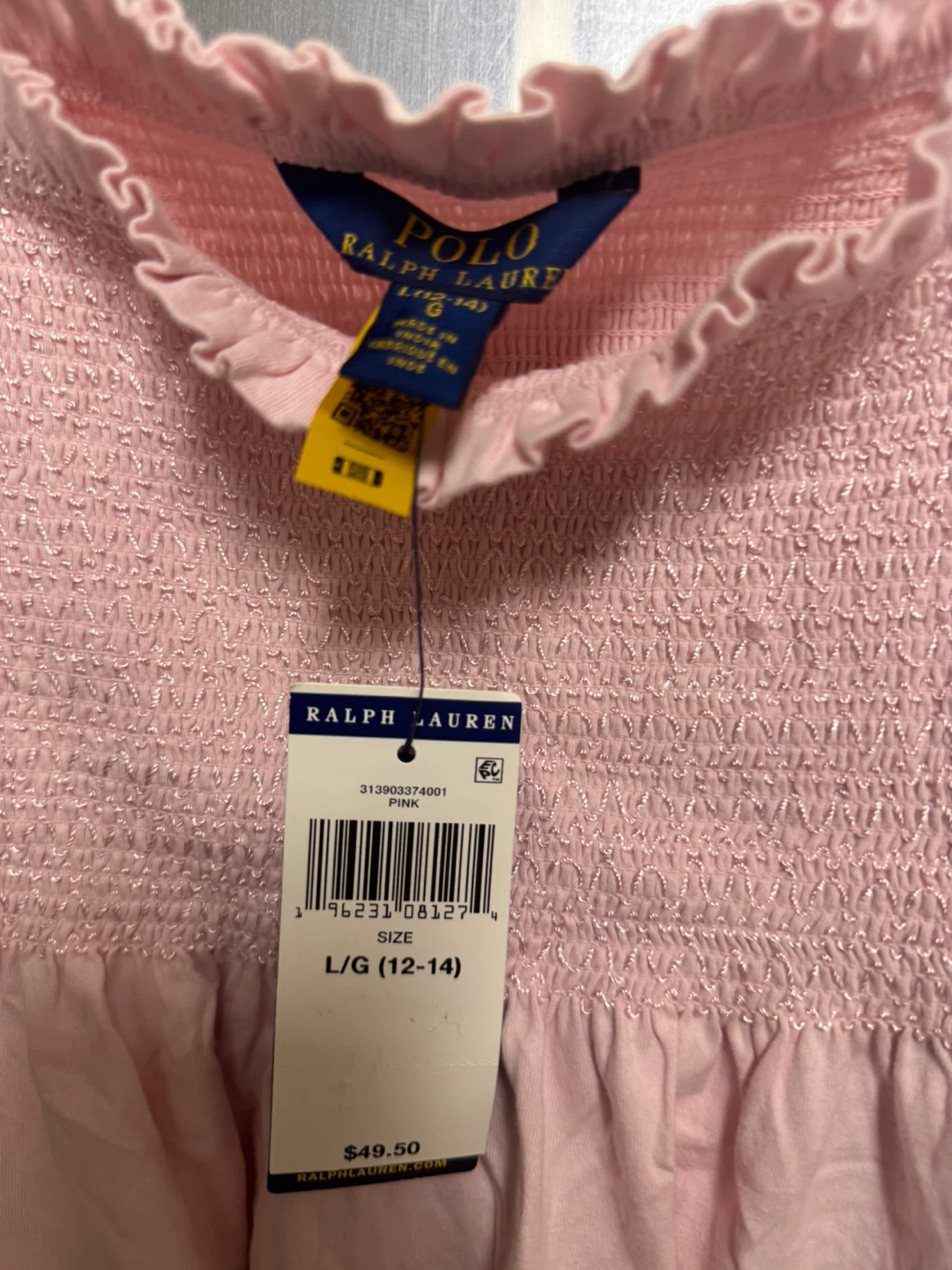 Polo Ralph Lauren Pink Smocked Top - photo 3