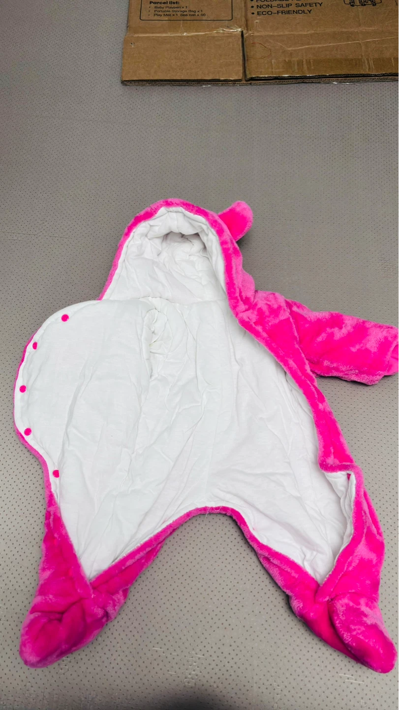Pink Teddy Bear Bunting Suit - photo 2