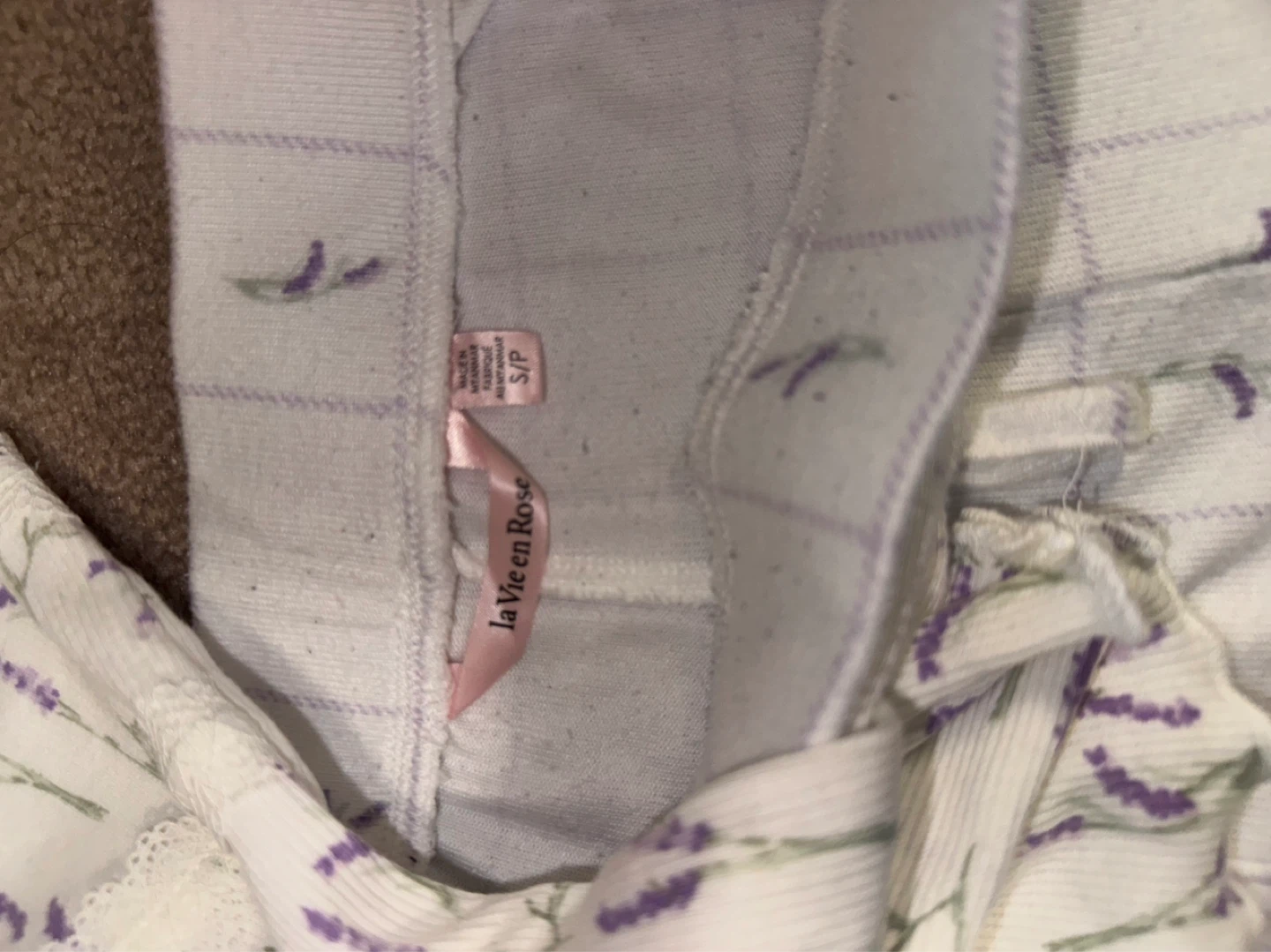 La Vie en Rose Pajama Set - Lavender Print - photo 2