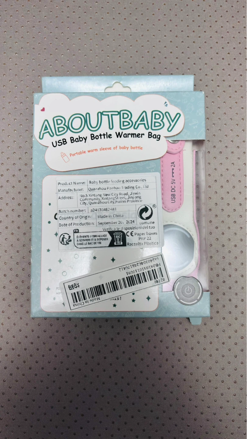 ABOUTBABY USB Baby Bottle Warmer Bag