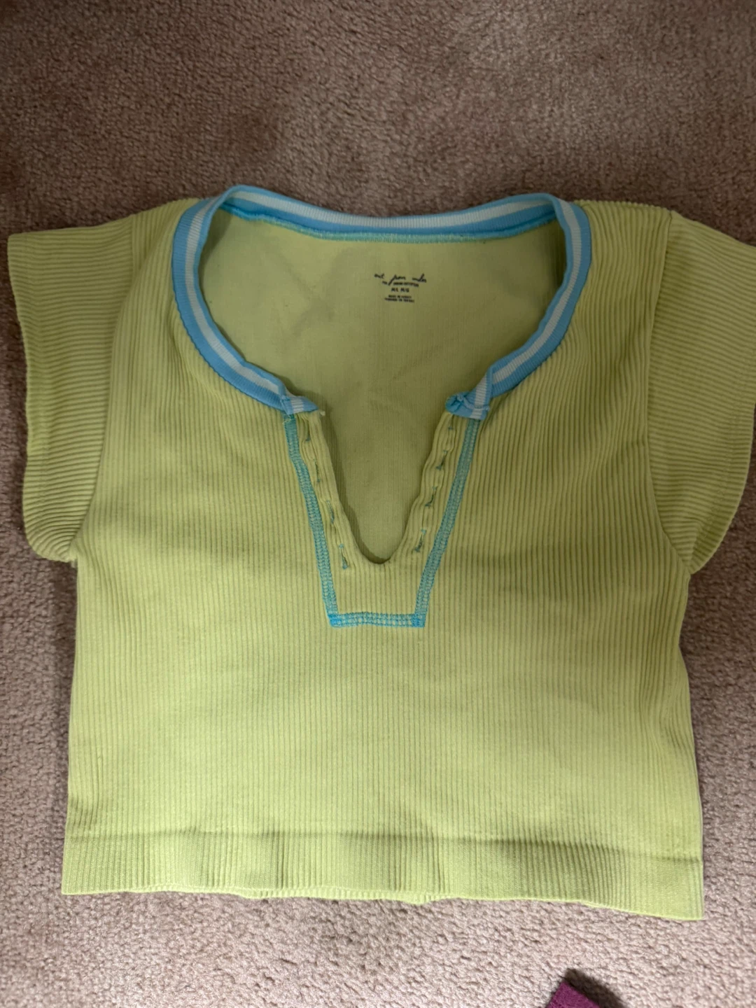 Urban Outfitters Ribbed Henley Crop Tops - photo 3