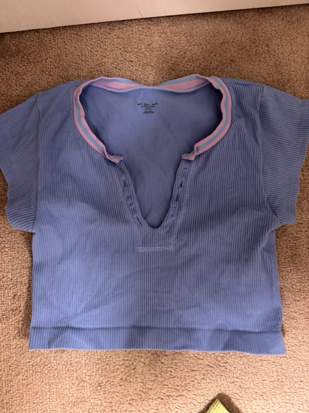 Urban Outfitters Ribbed Henley Crop Tops - photo 4