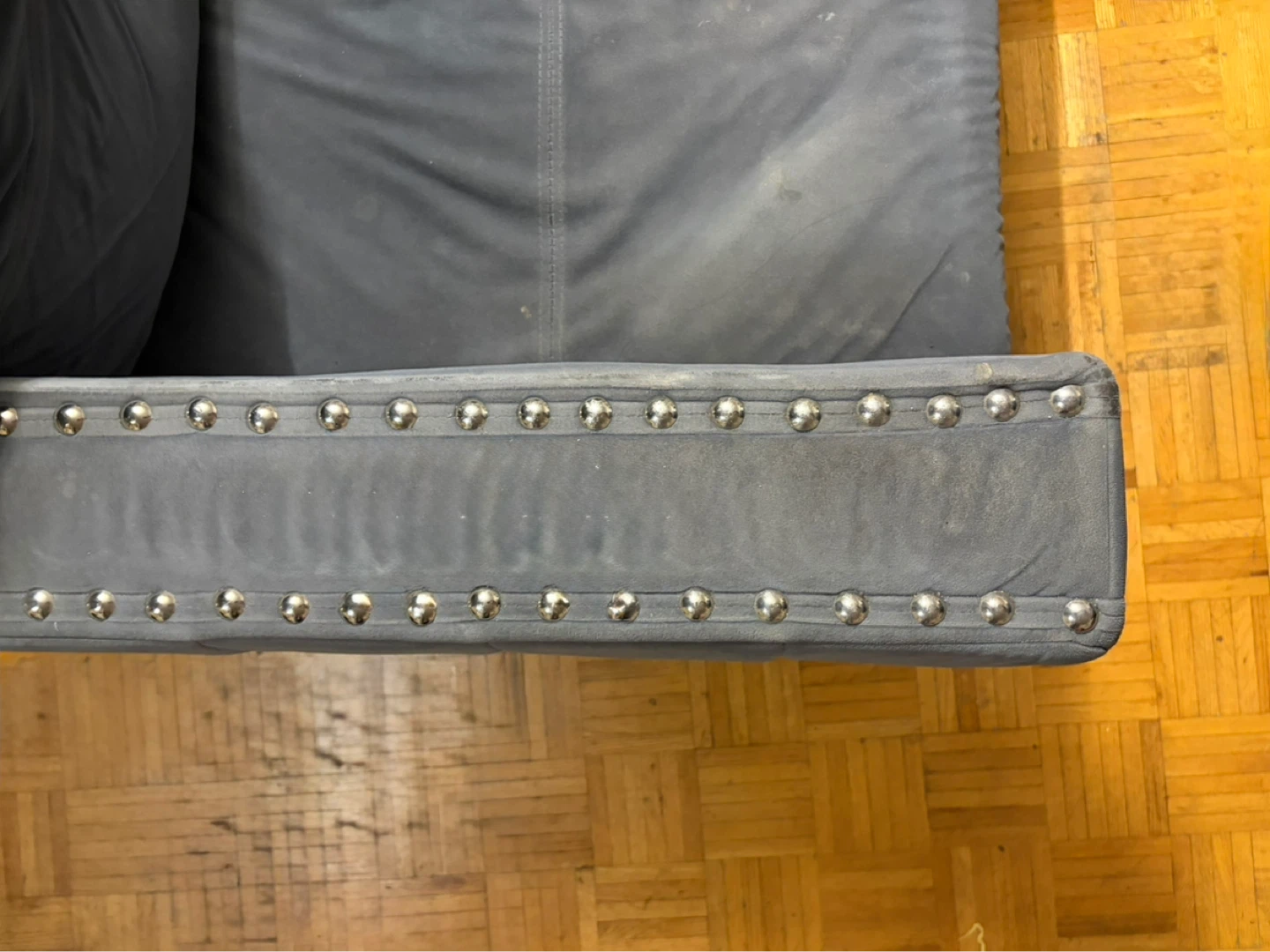 Velvet Gray Pull Out Sofa Bed with Spacious Storage - photo 5