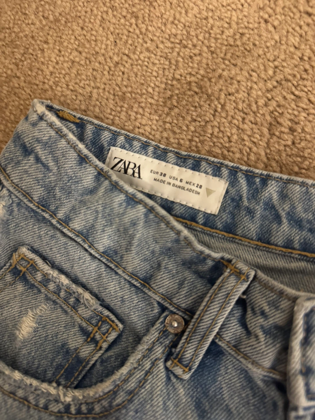 ZARA Denim Cutoff Shorts - photo 2