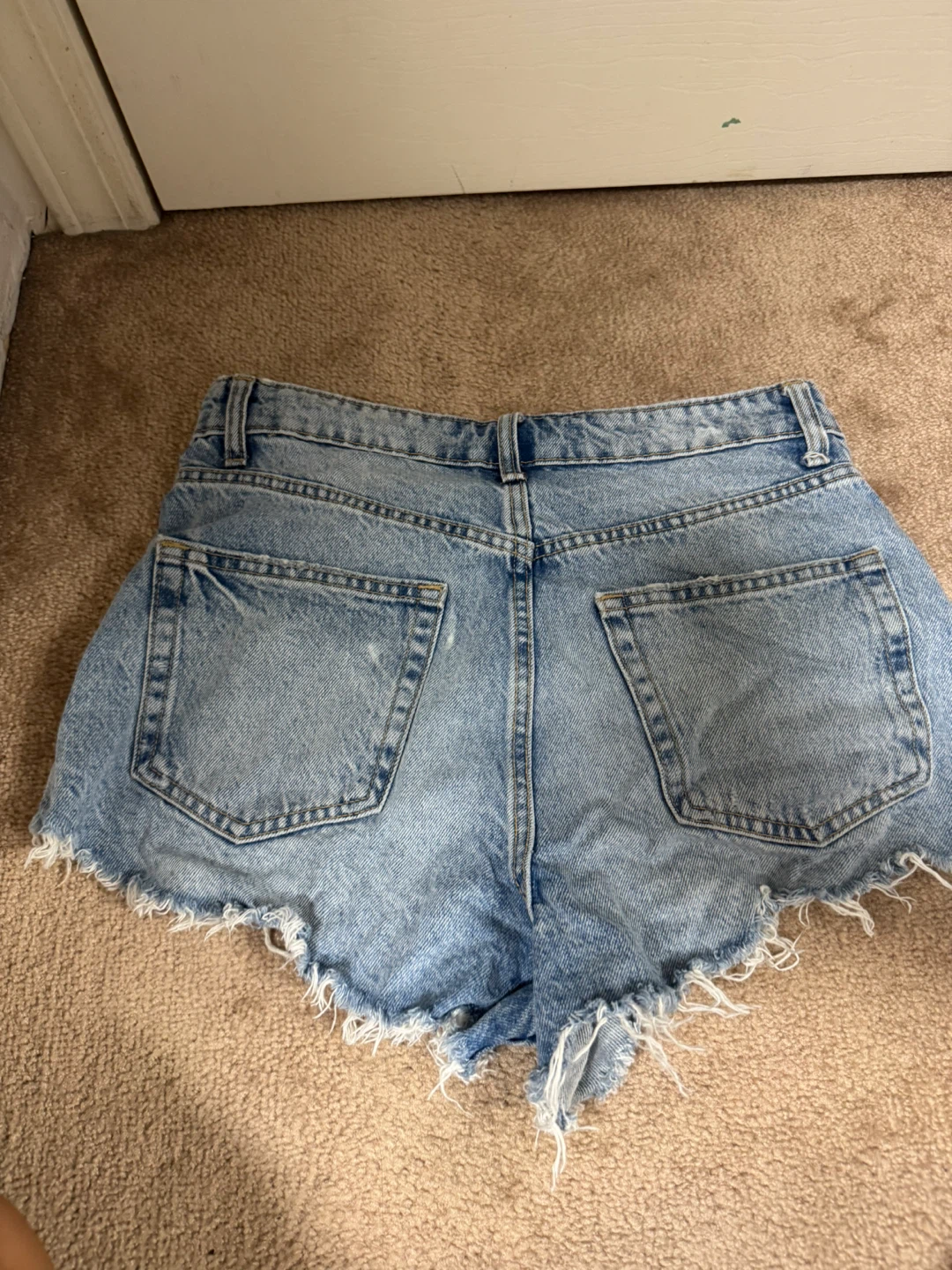 ZARA Denim Cutoff Shorts - photo 3