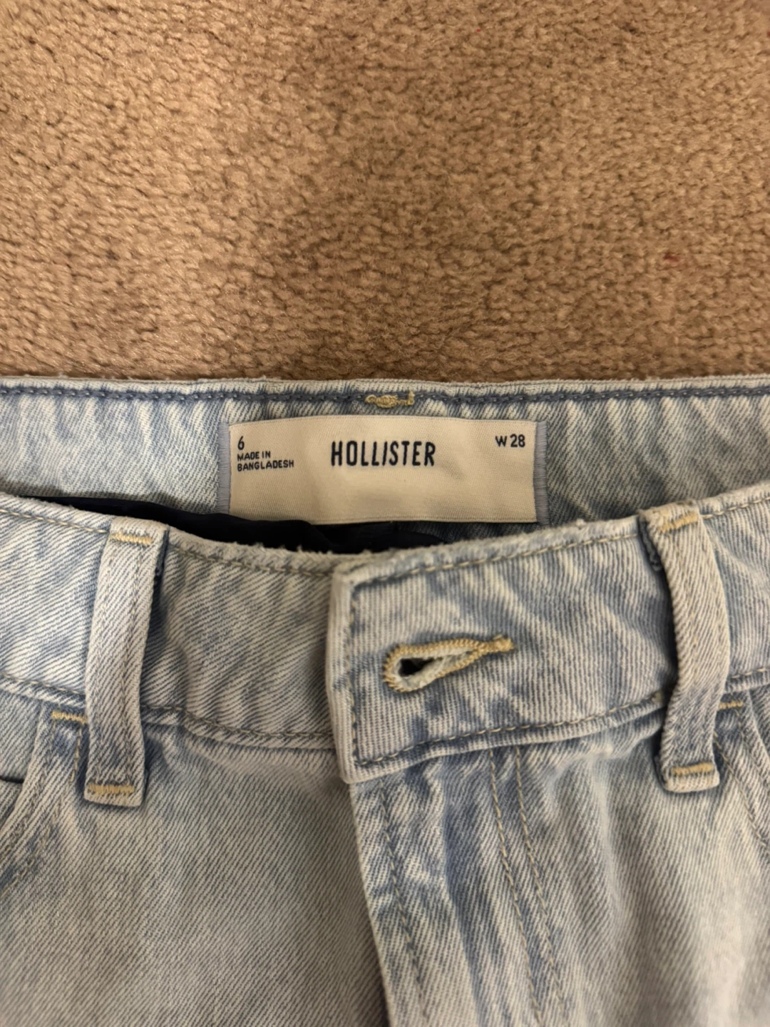Hollister Denim Mini Skirt - Light Wash - photo 2