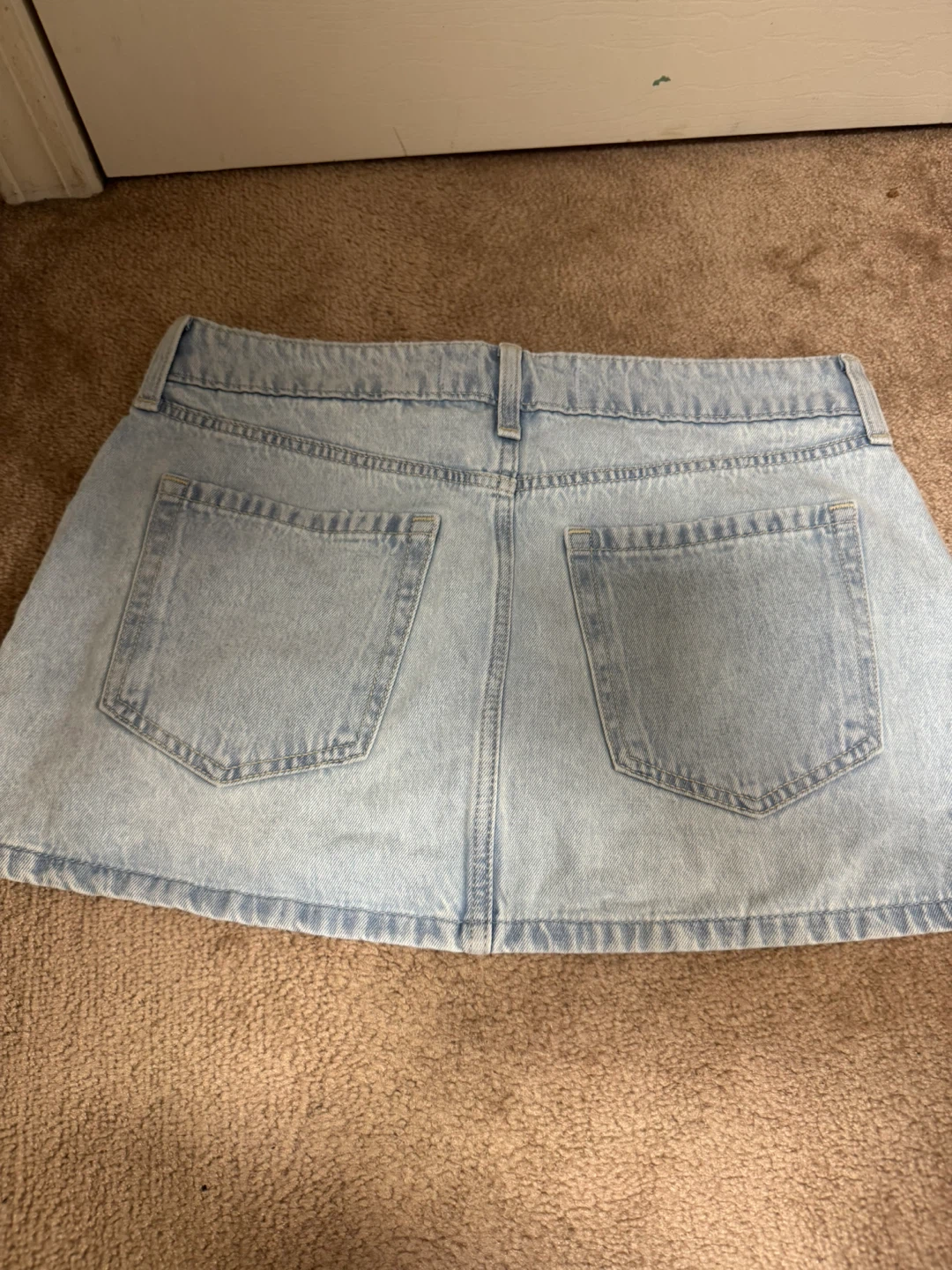 Hollister Denim Mini Skirt - Light Wash - photo 3