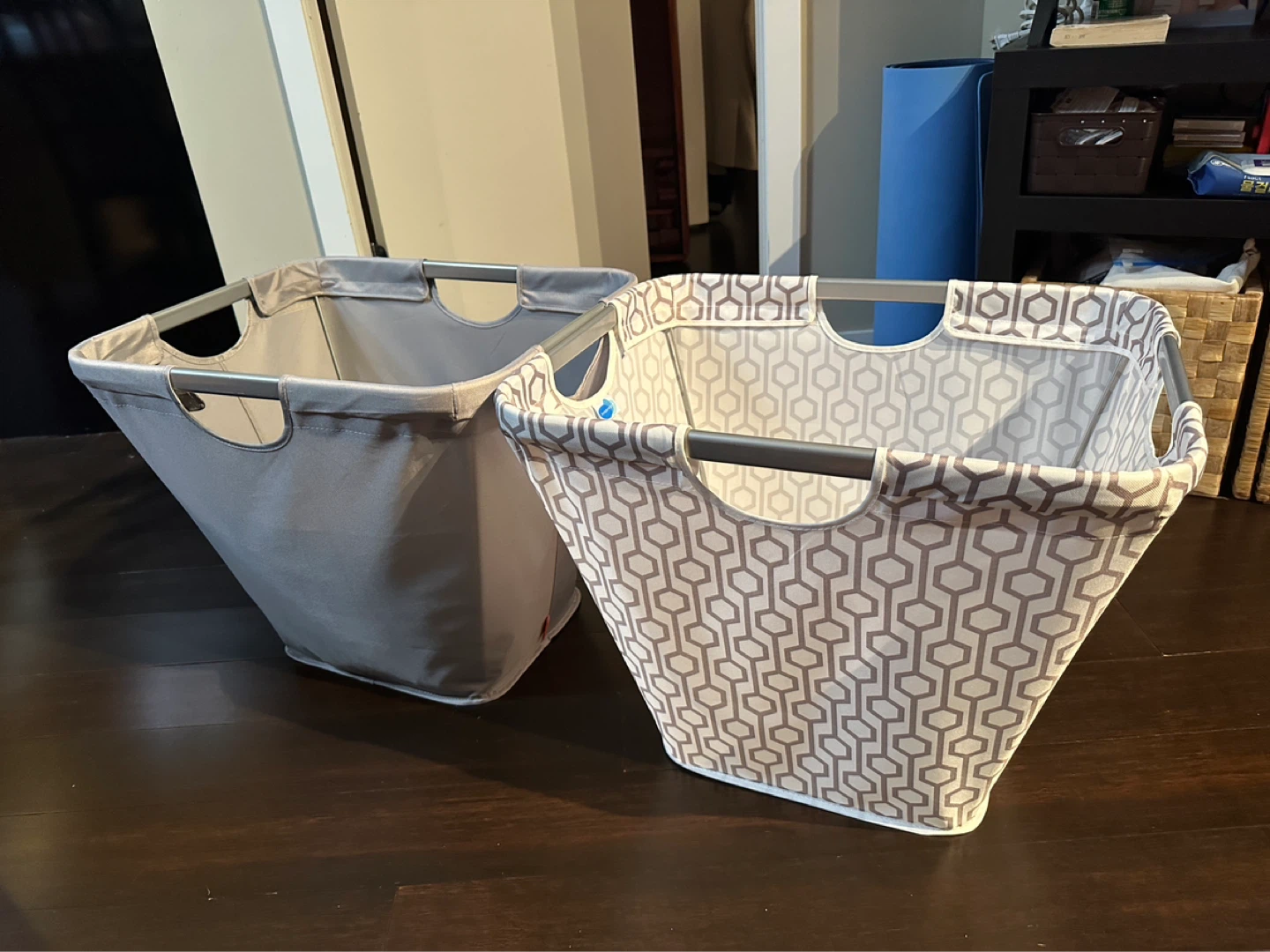 Patterned Laundry Hamper with Handles