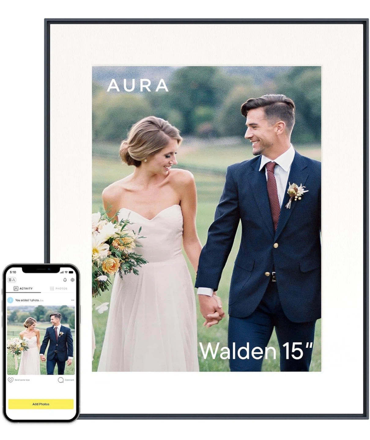 Aura Walden 15" Digital Photo Frame ⚽️ - photo 3