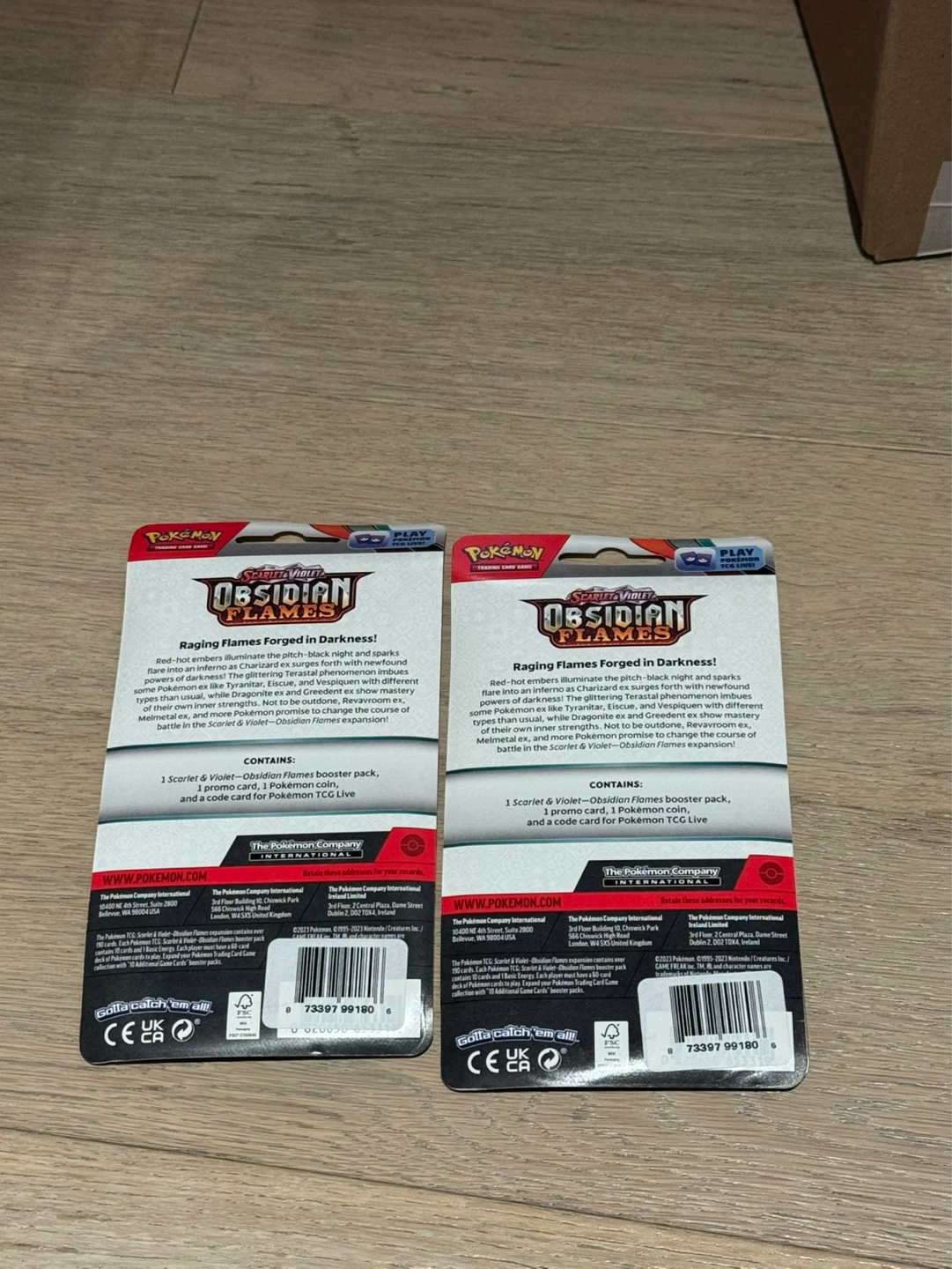 Obsidian Flames Single Pack Blister (Paldean Wooper and Pawmi) - photo 3