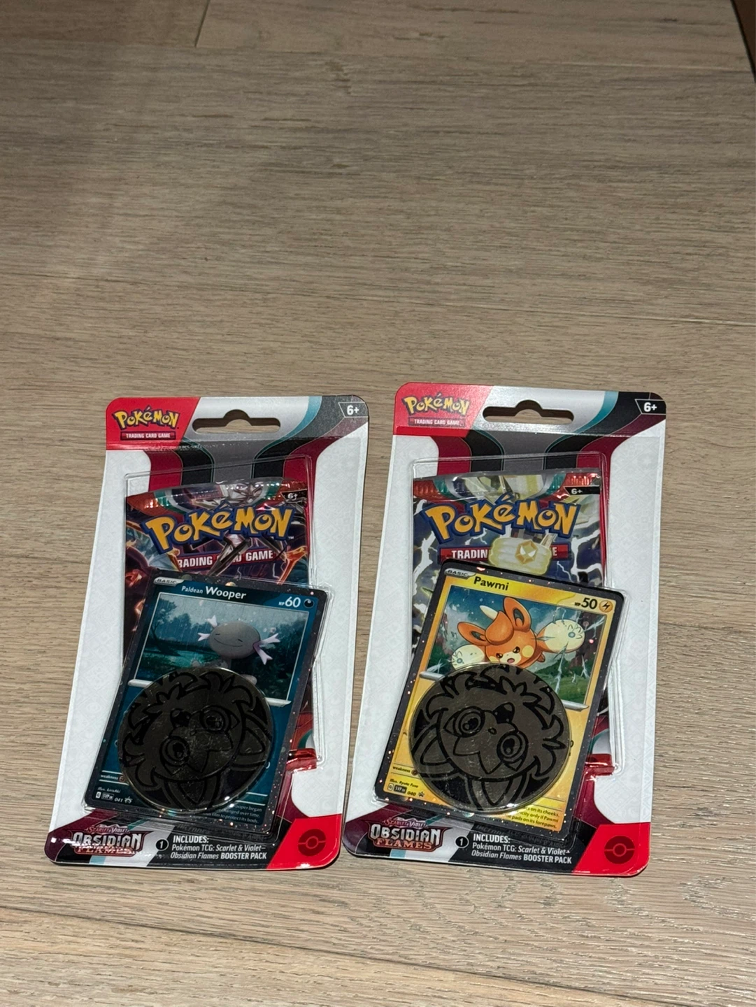 Obsidian Flames Single Pack Blister (Paldean Wooper and Pawmi) - photo 2