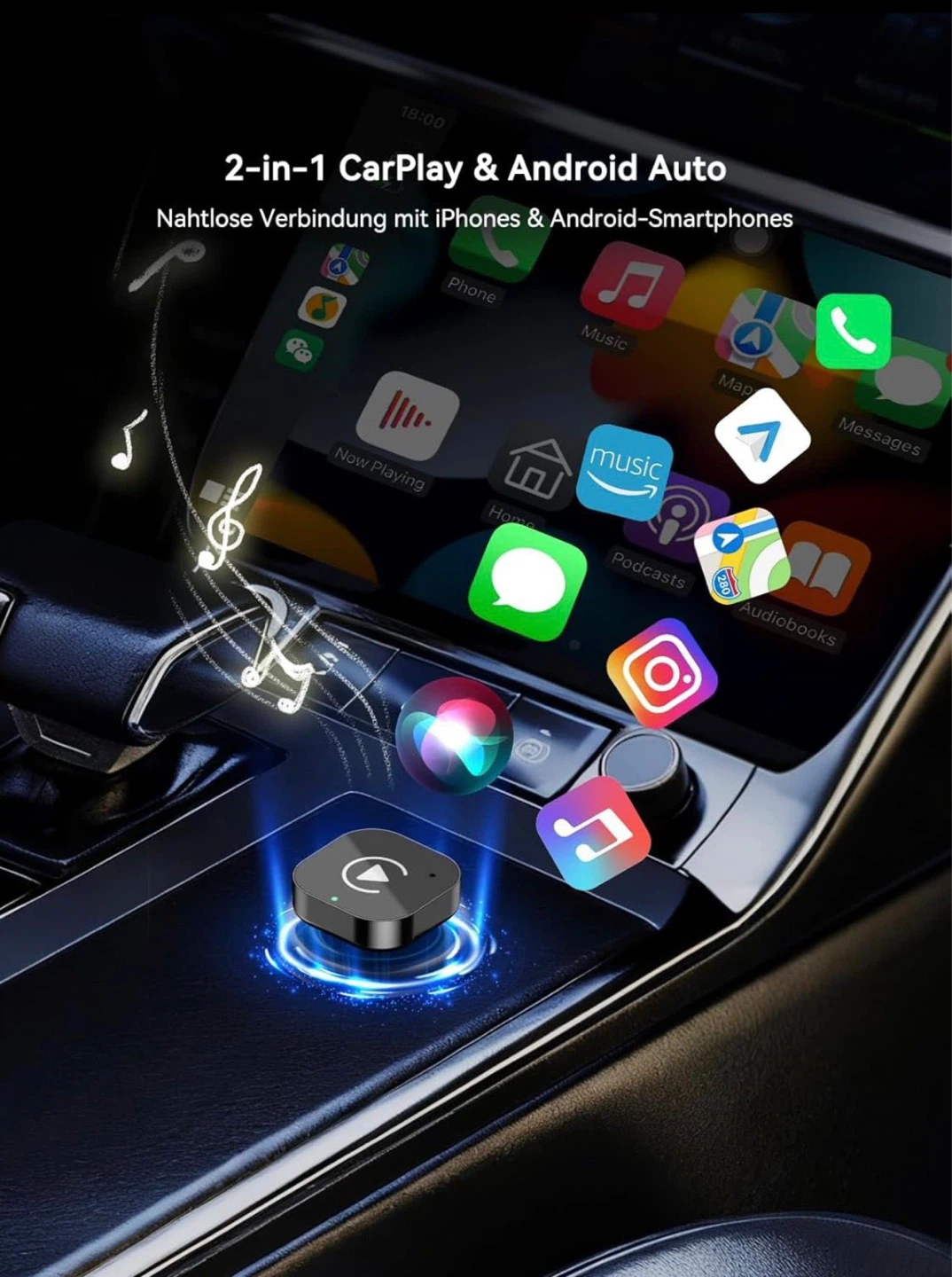 Wireless CarPlay & Android Auto Adapter - photo 2