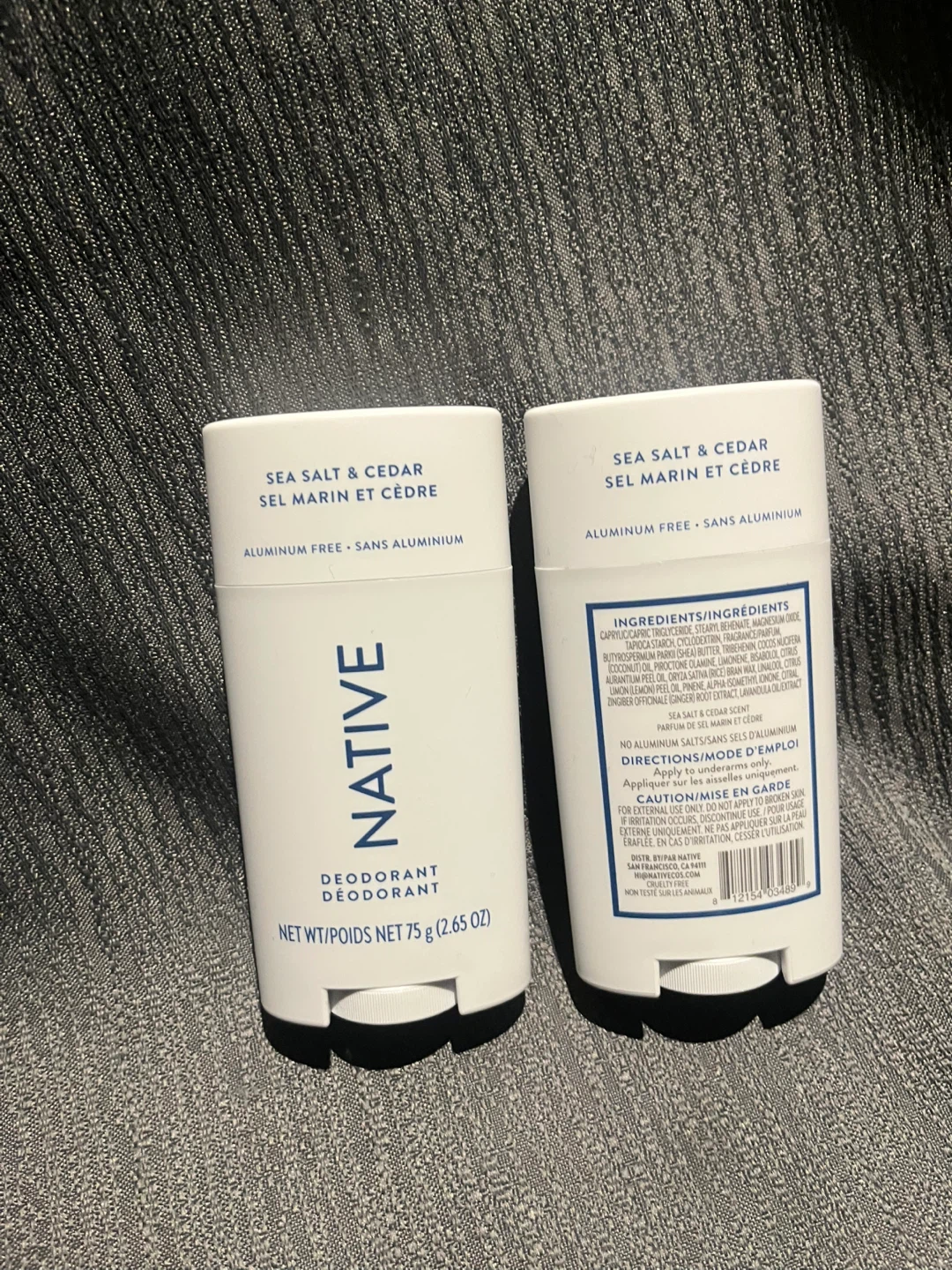 Native Deodorant Sea Salt & Cedar - 2 Pack - photo 2