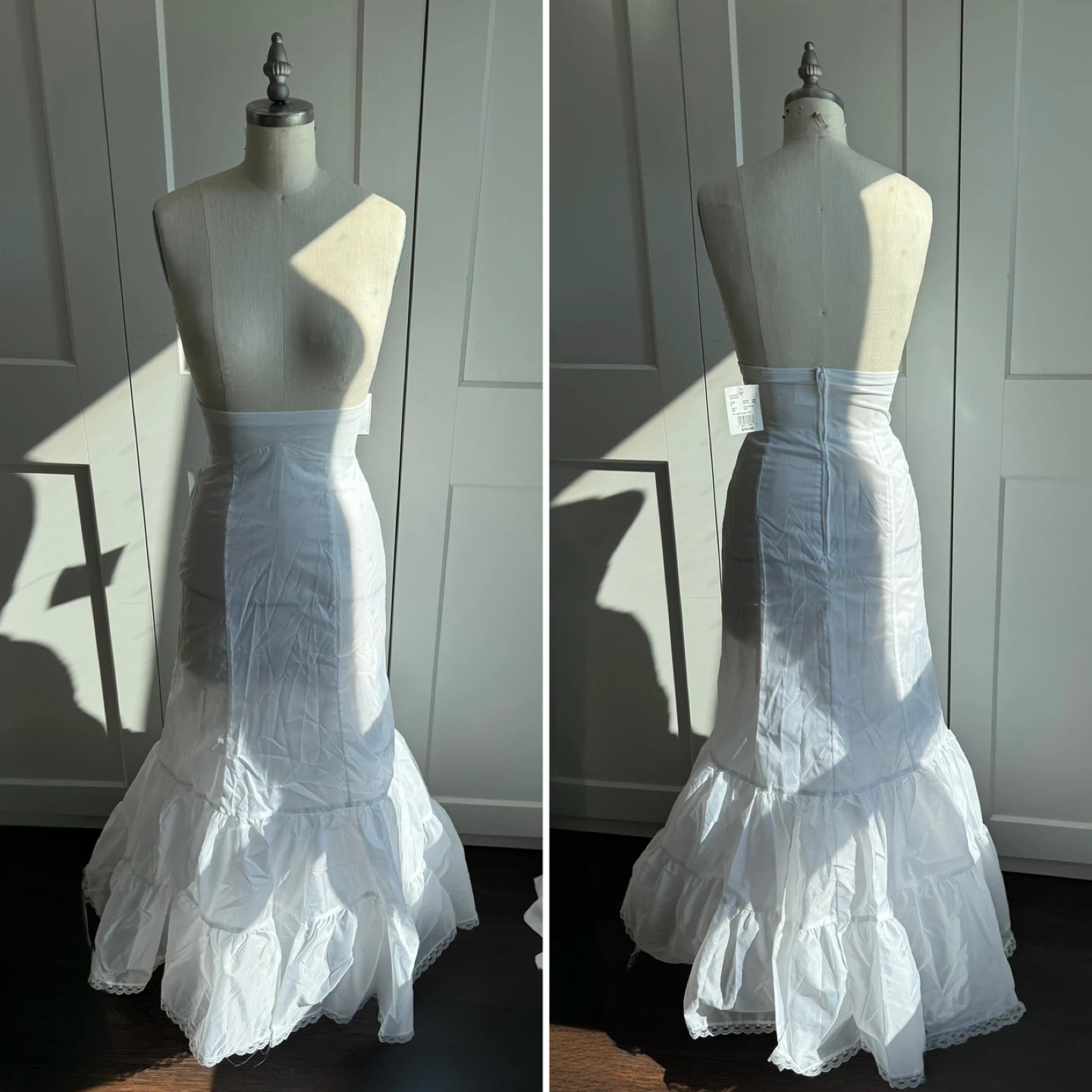 Brand New White David's Bridal mermaid crinoline petticoat NEW