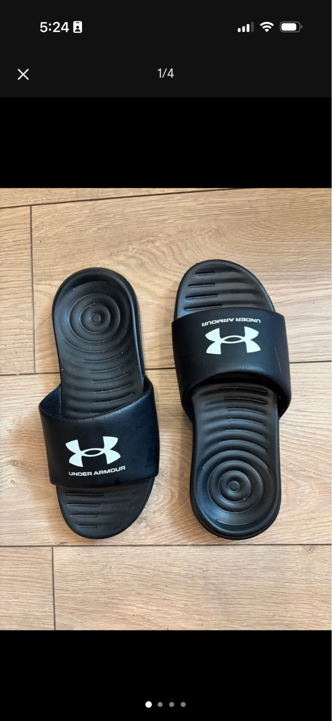 Under Armour Black Slides - photo 2
