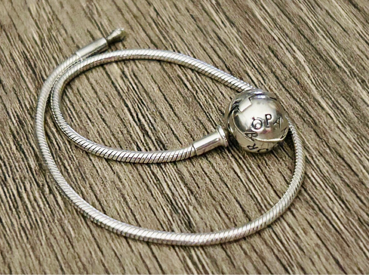 Set of Pandora bracelet, bangle, charms, ring, trinket - photo 5